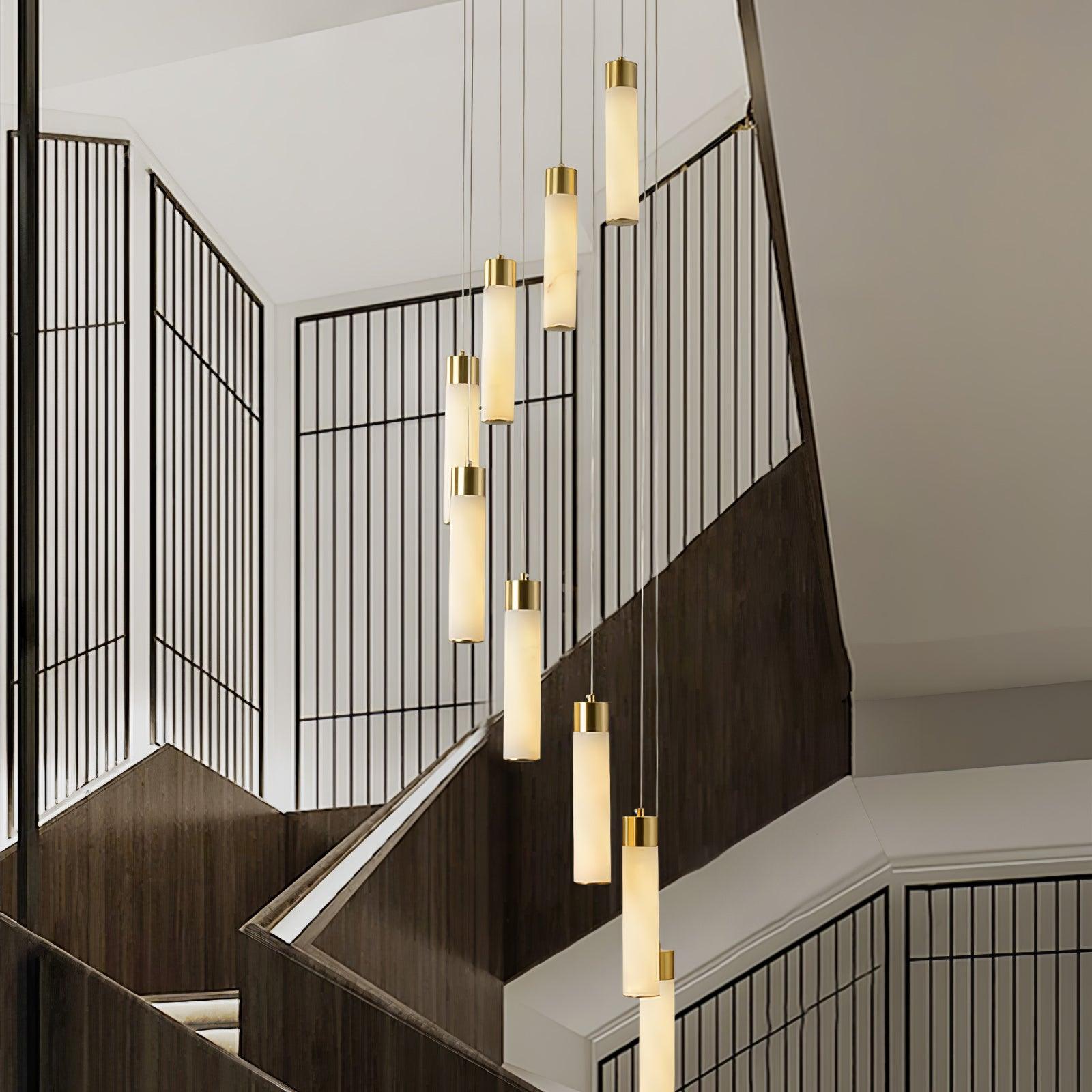 Aurelia Modern Alabaster Pendant Chandelier - Blowlighting