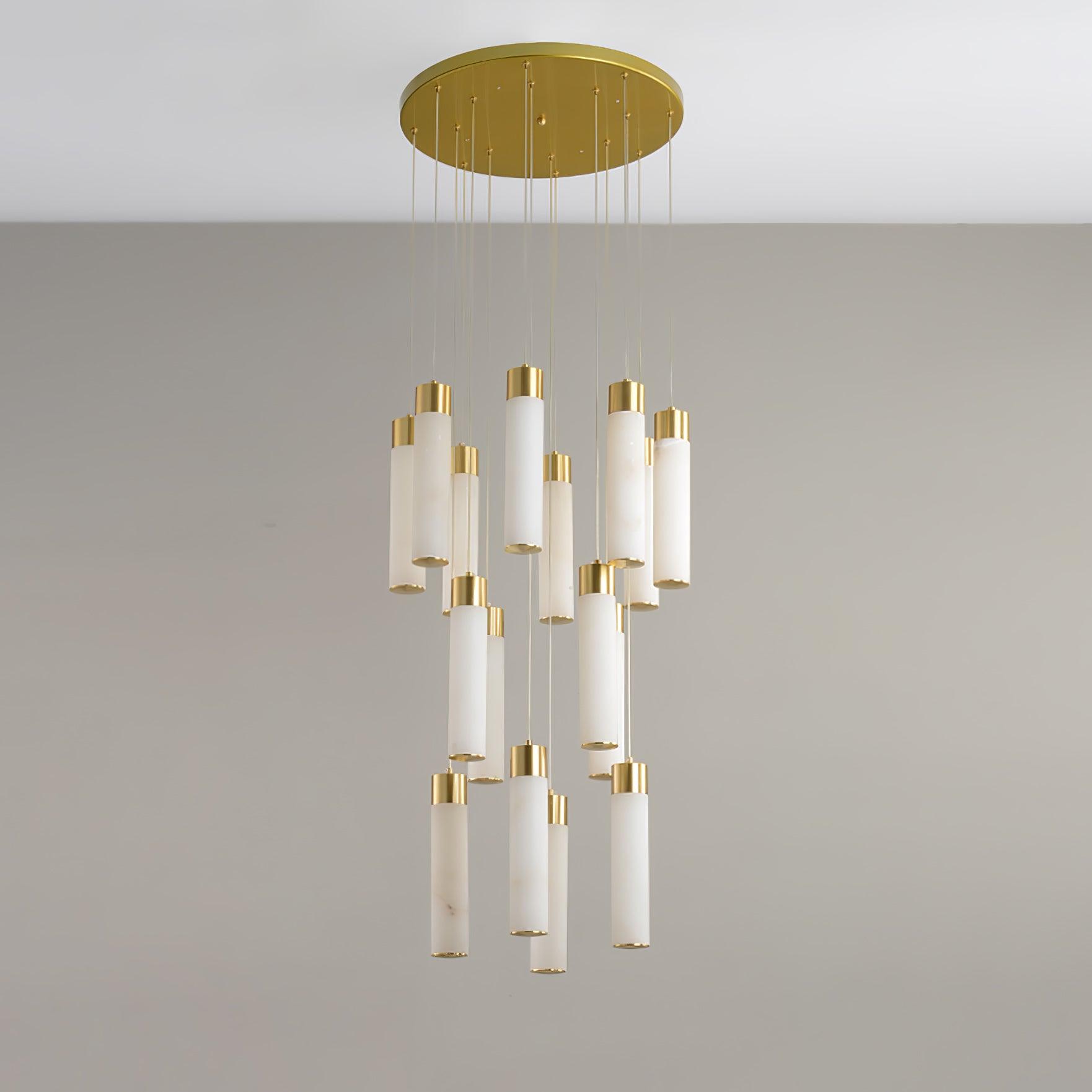 Aurelia Modern Alabaster Pendant Chandelier - Blowlighting
