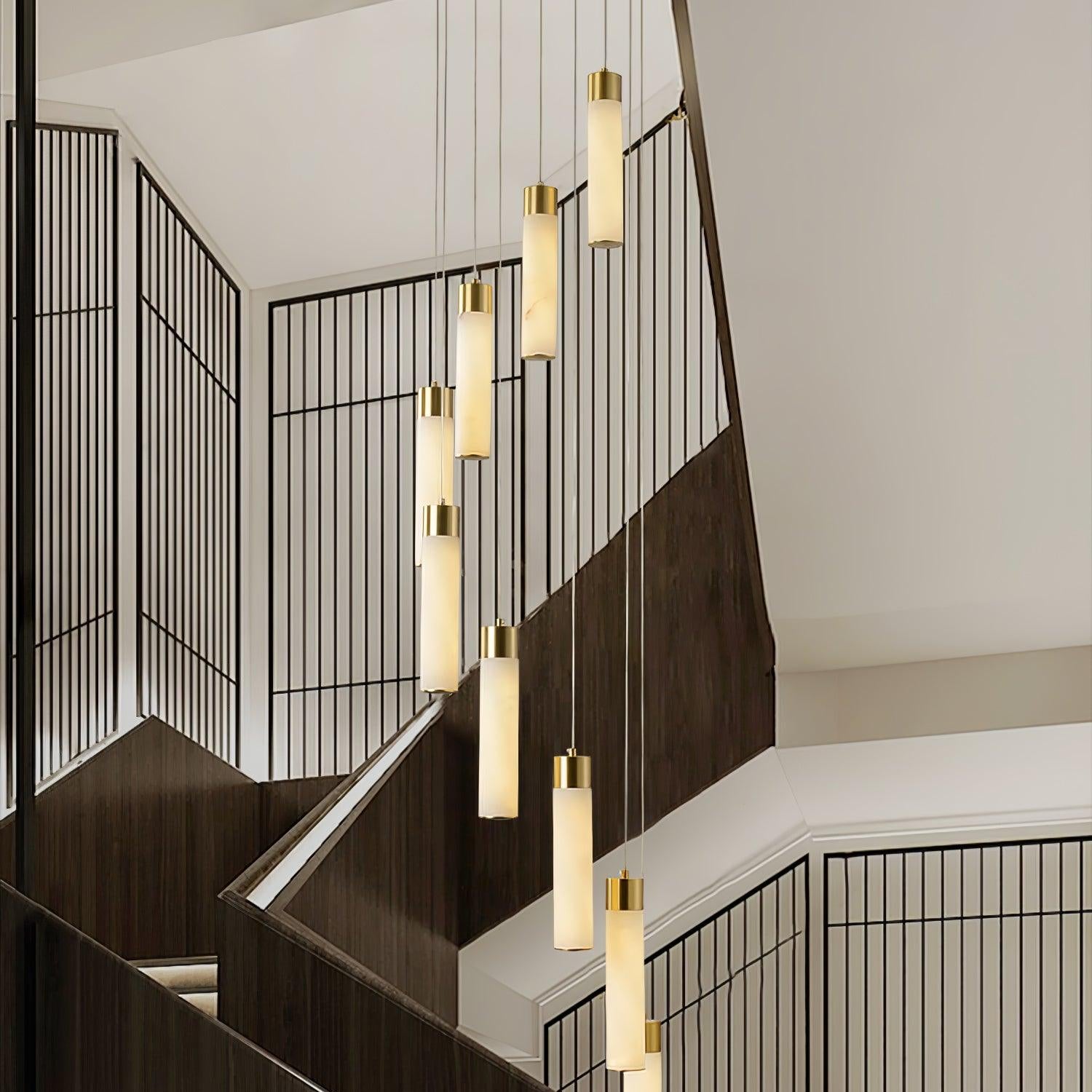 Aurelia Modern Alabaster Pendant Chandelier - Blowlighting