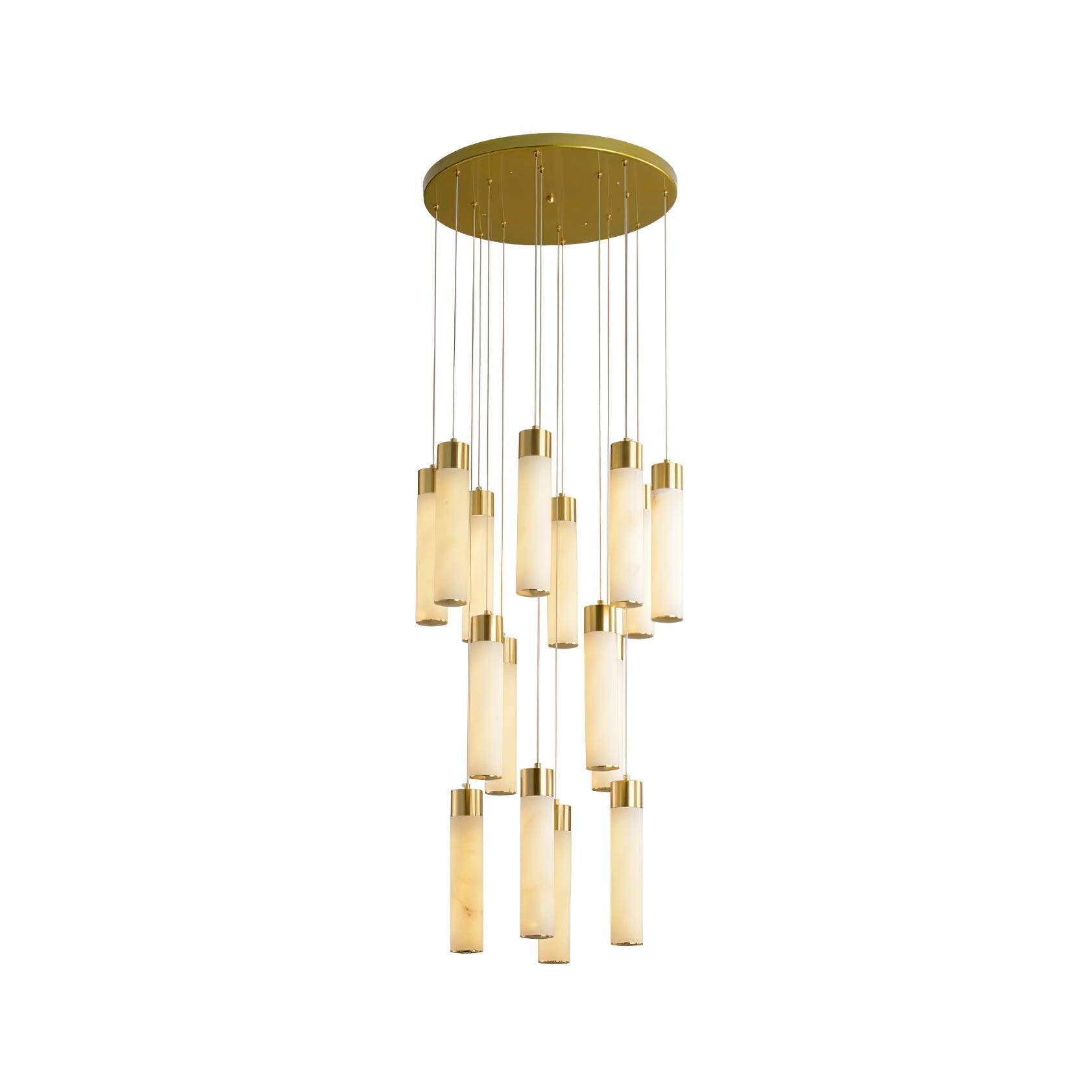 Aurelia Modern Alabaster Pendant Chandelier - Blowlighting