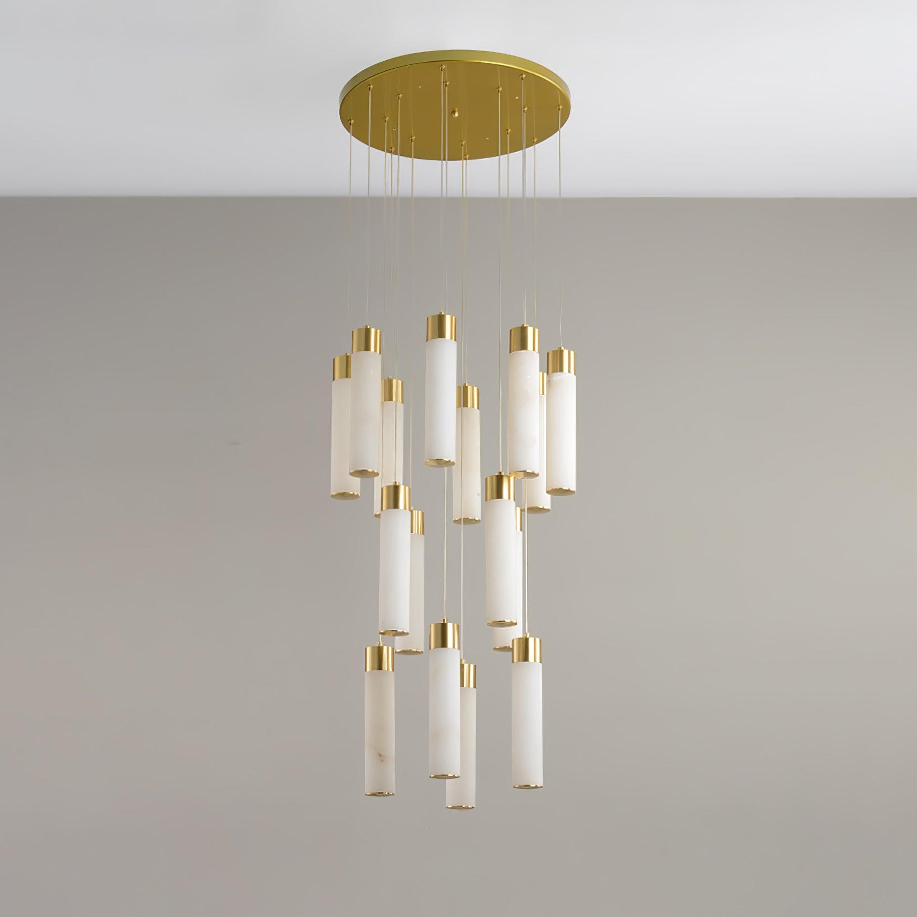 Aurelia Modern Alabaster Pendant Chandelier - Blowlighting