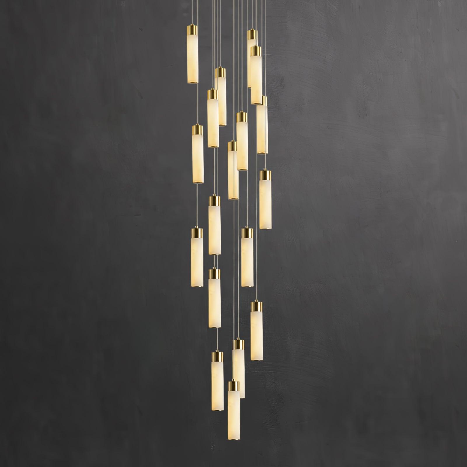 Aurelia Modern Alabaster Pendant Chandelier - Blowlighting