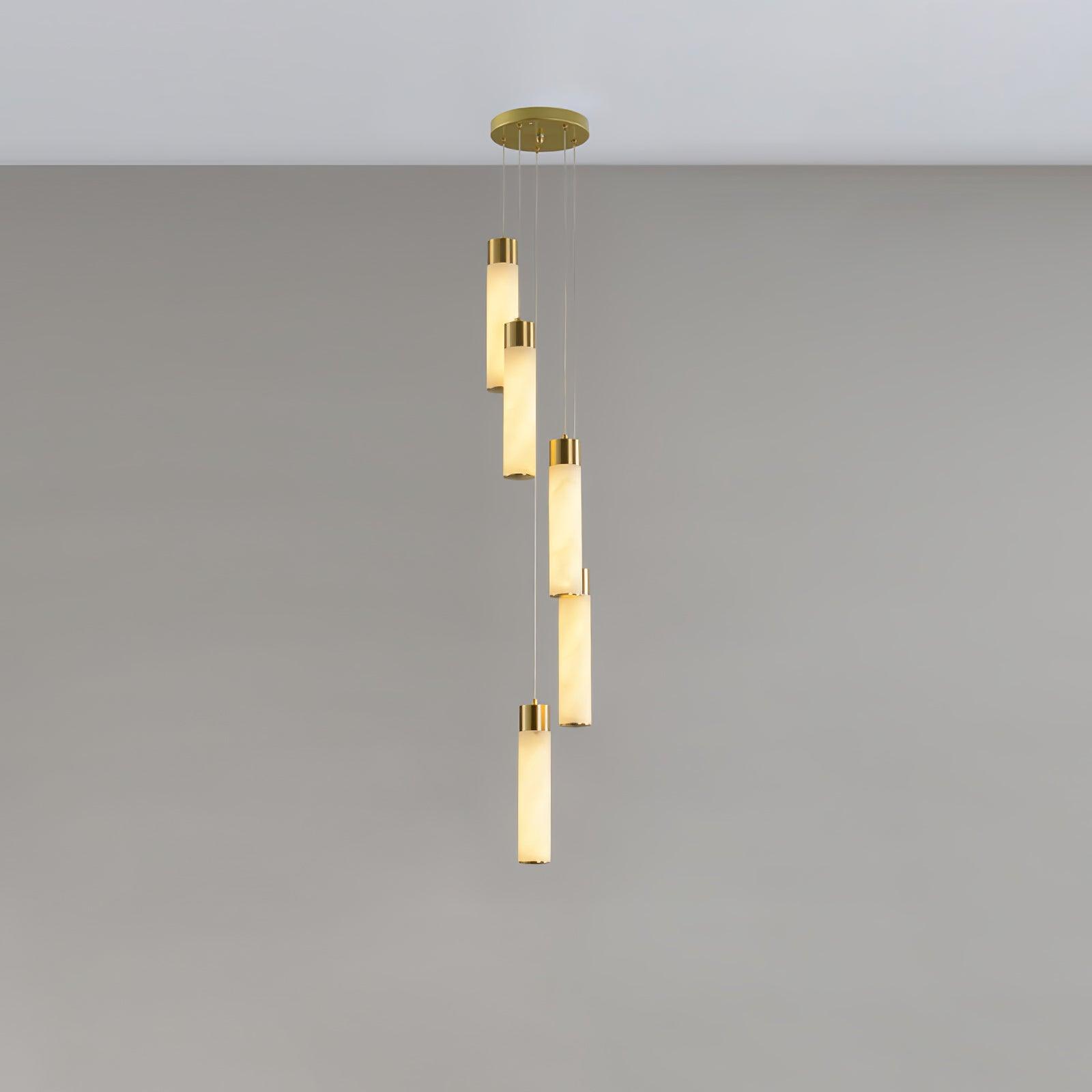 Aurelia Modern Alabaster Pendant Chandelier - Blowlighting