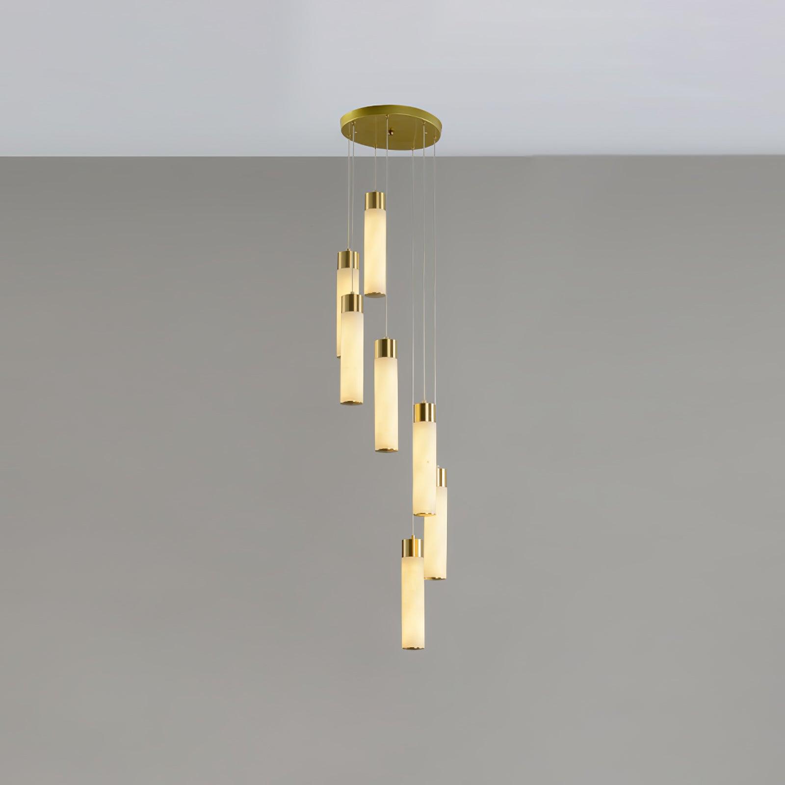 Aurelia Modern Alabaster Pendant Chandelier - Blowlighting