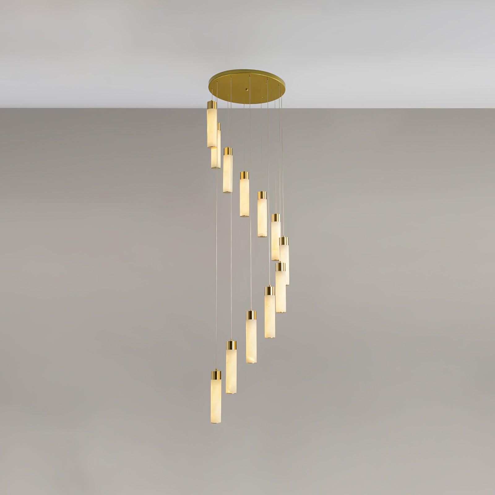 Aurelia Modern Alabaster Pendant Chandelier - Blowlighting