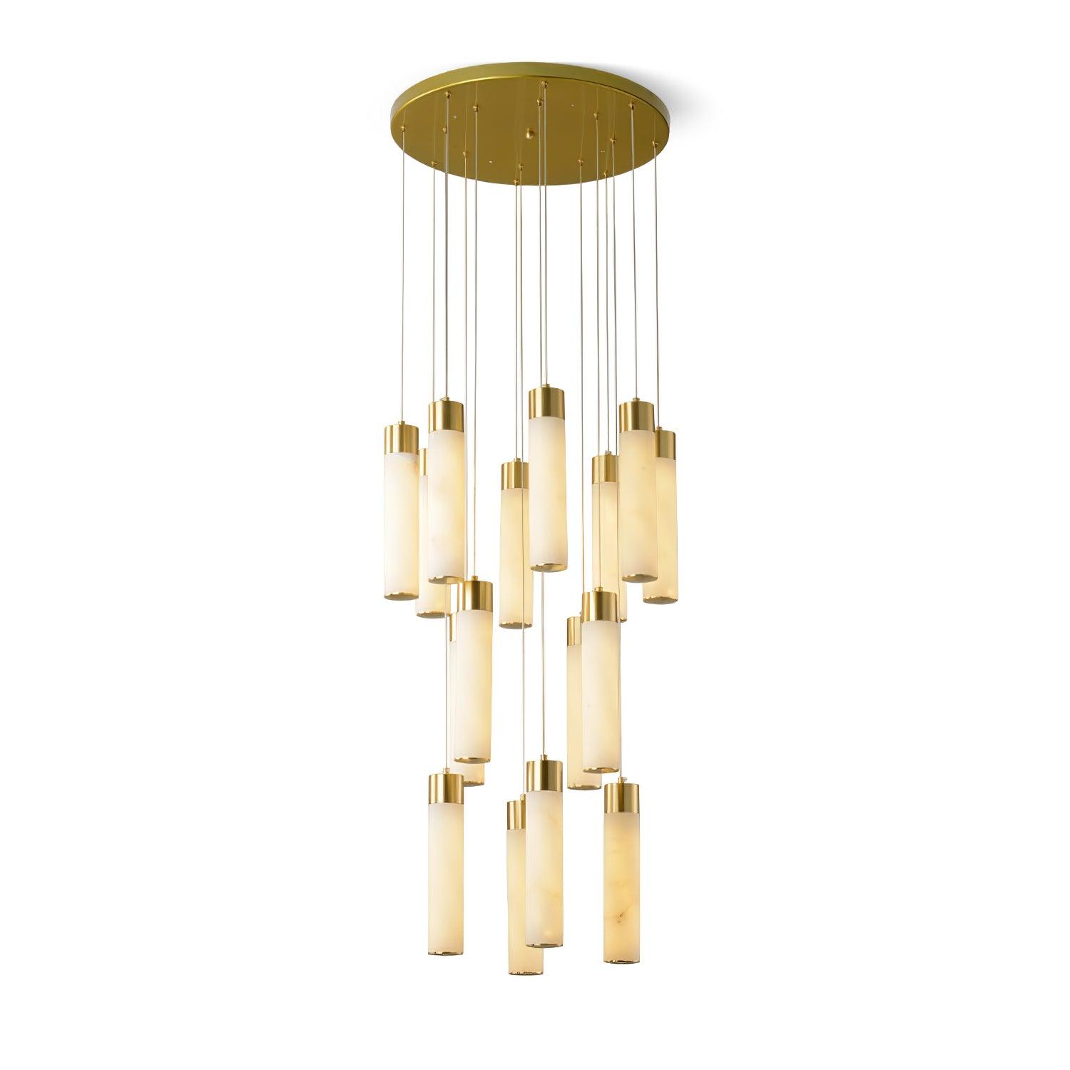 Aurelia Modern Alabaster Pendant Chandelier - Blowlighting