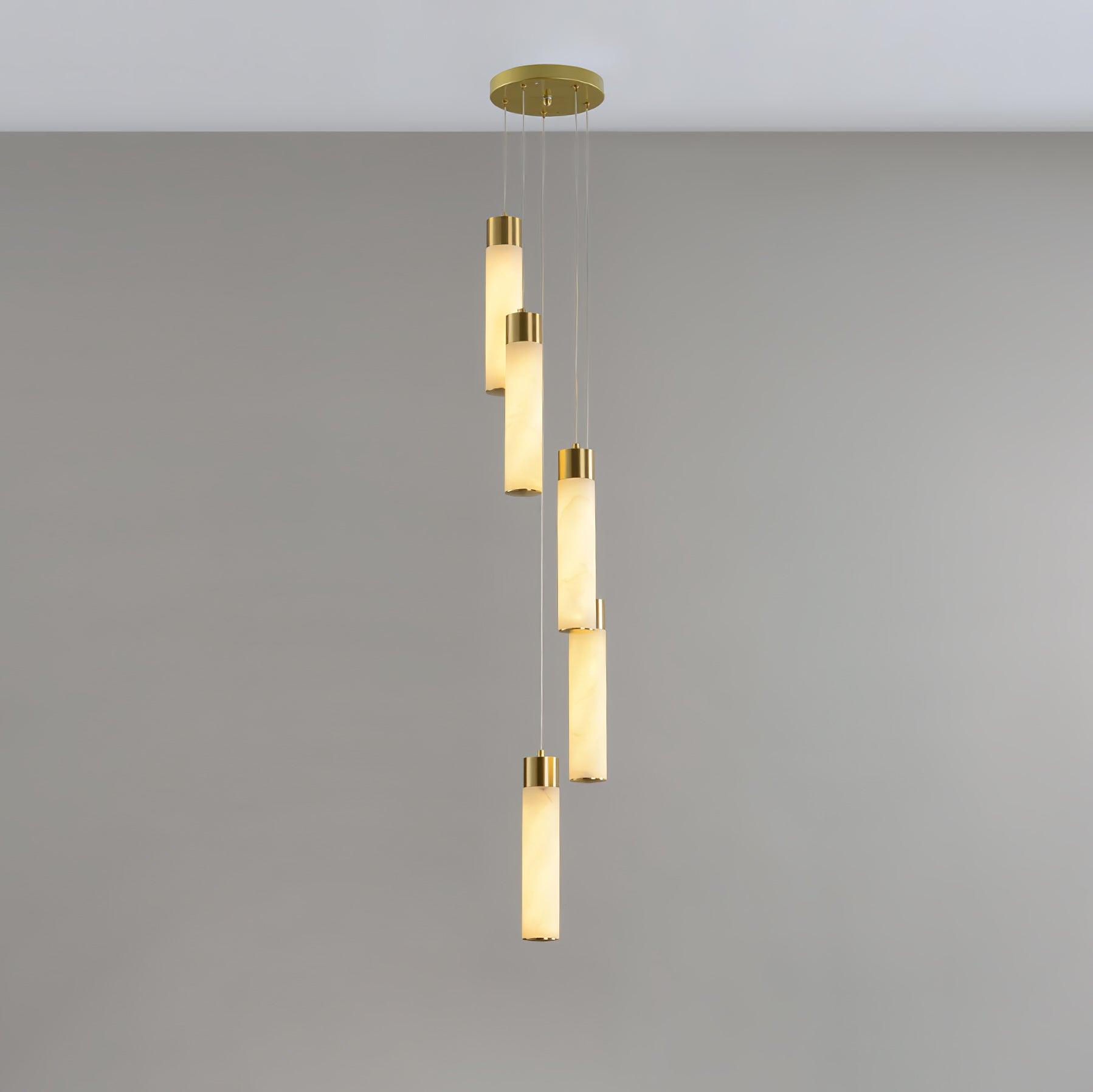 Aurelia Modern Alabaster Pendant Chandelier - Blowlighting