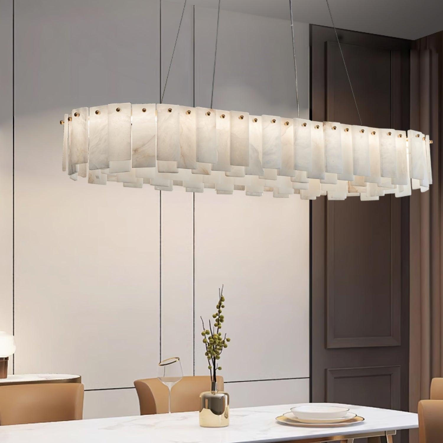 Vodore Alabaster Pendant Light - Blowlighting