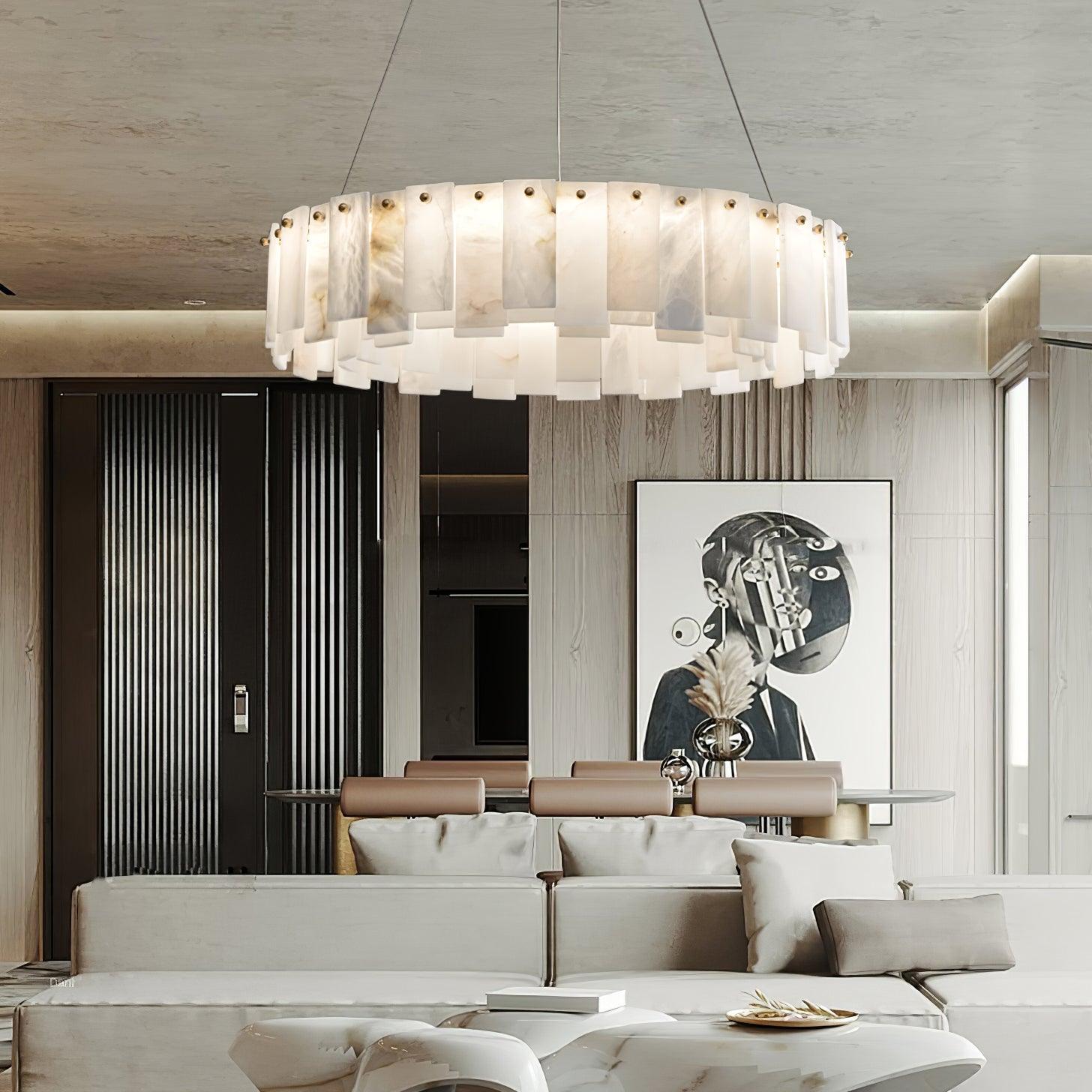 Vodore Alabaster Pendant Light - Blowlighting