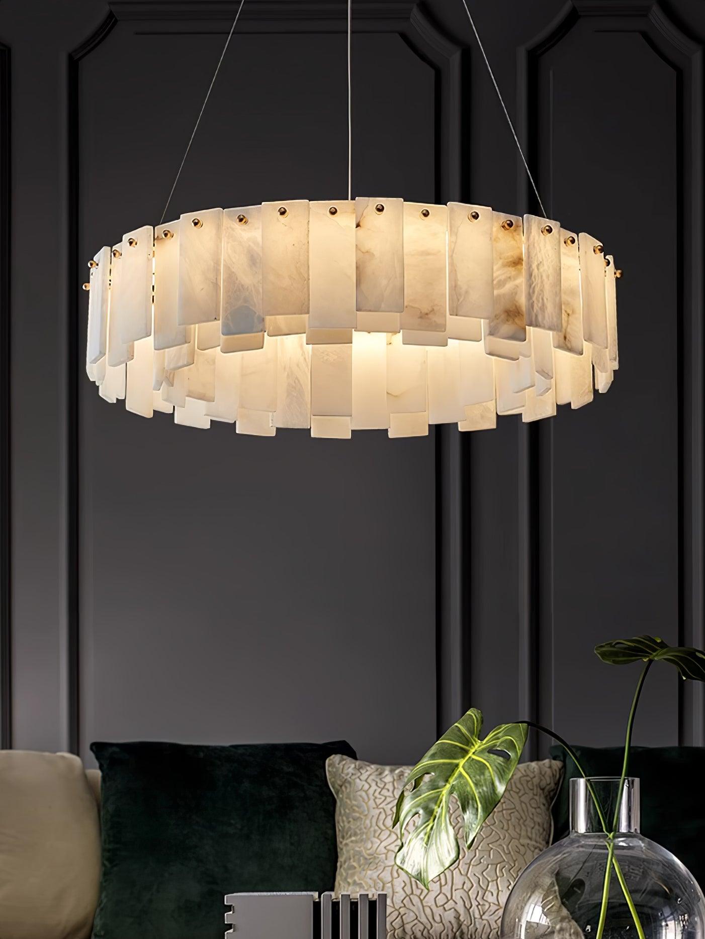 Vodore Alabaster Pendant Light - Blowlighting