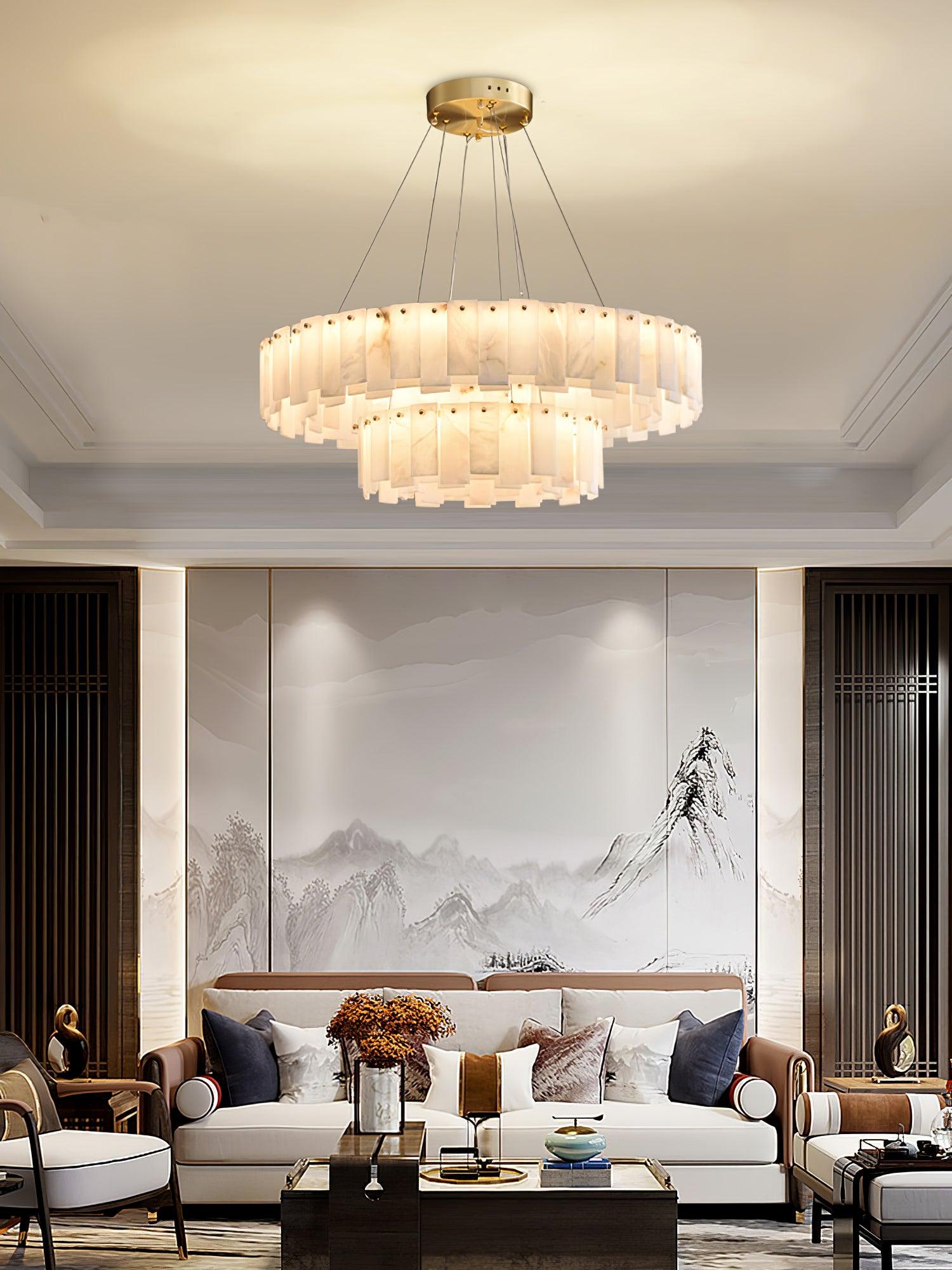 Vodore Alabaster Pendant Light - Blowlighting