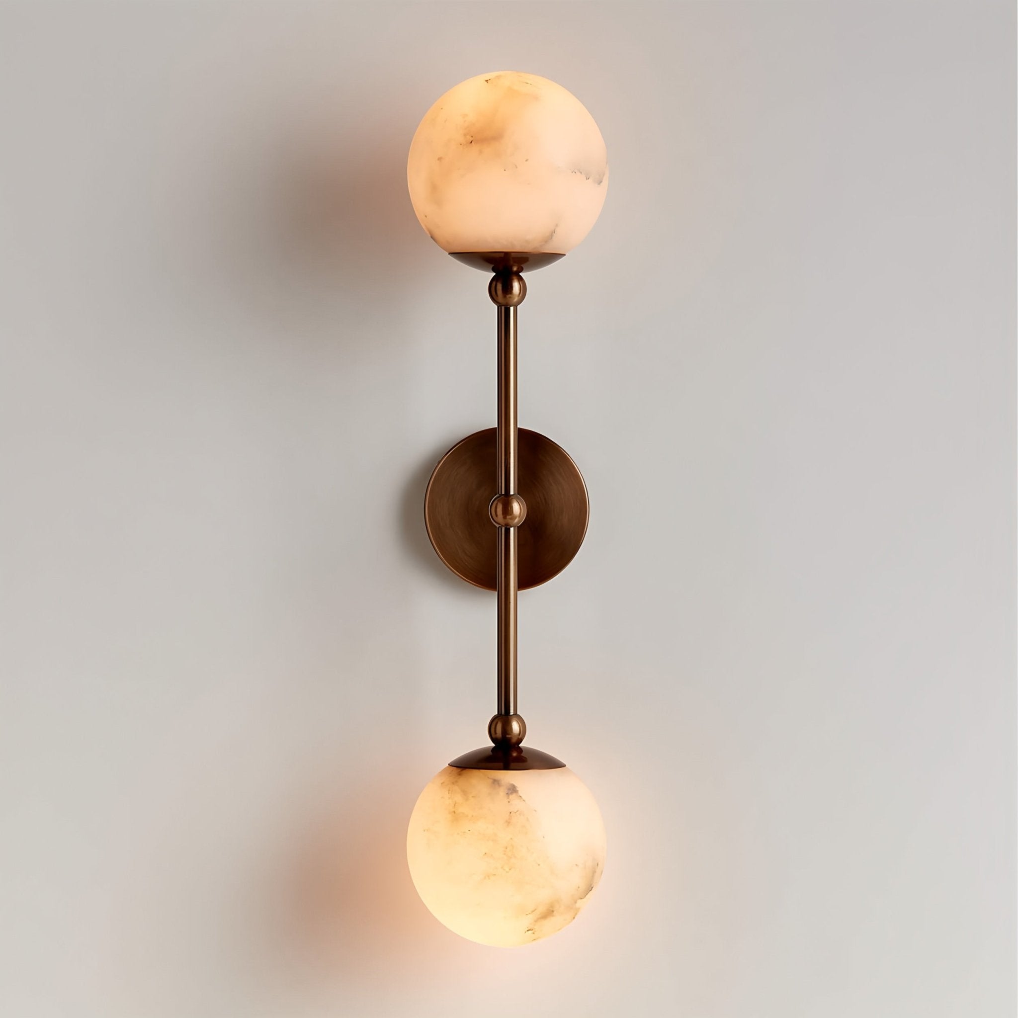 Celestial Double Alabaster Sconce - Vakkerlight