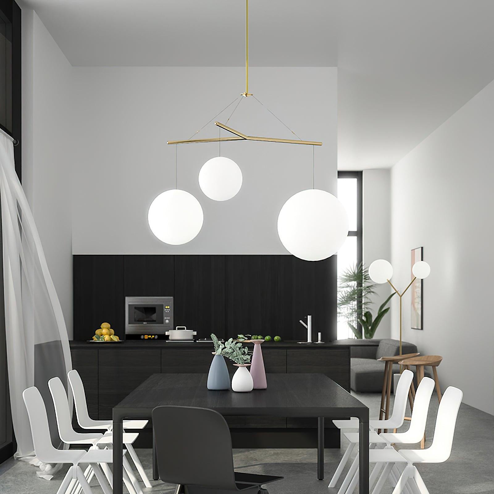 Celestial Orb Trio Pendant Lamp - Blowlighting