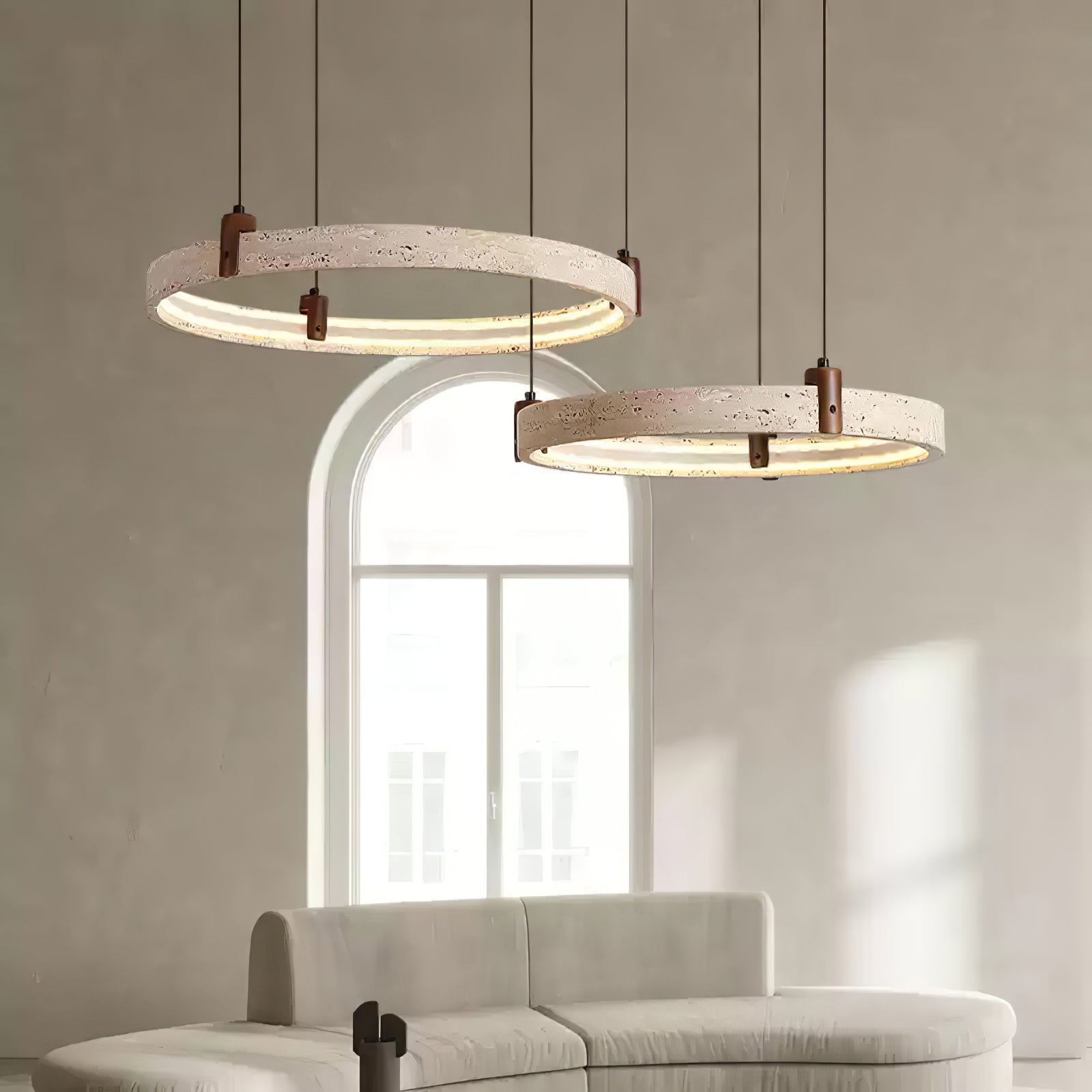 Orvinir Travertine Chandelier - Blowlighting