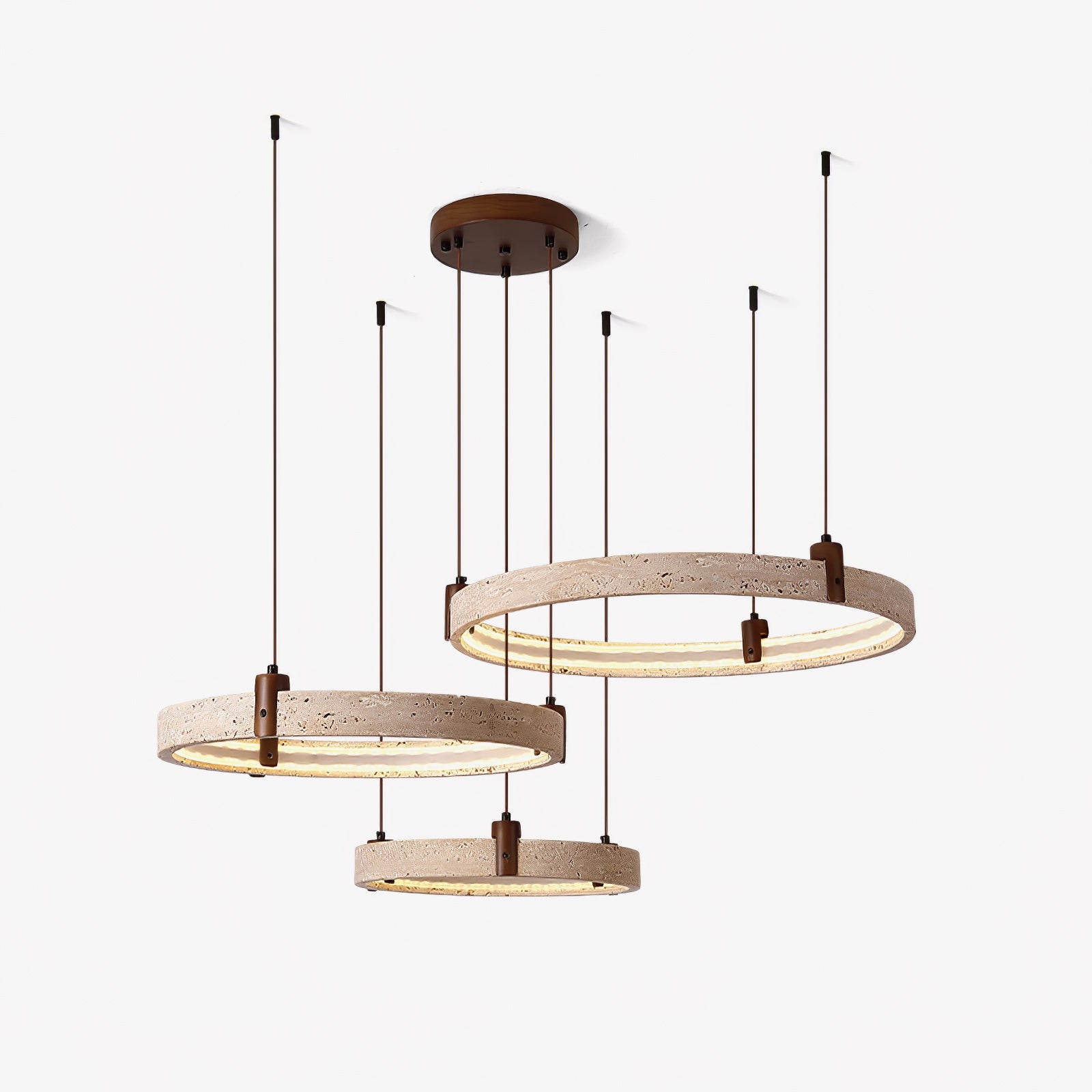 Orvinir Travertine Chandelier - Blowlighting