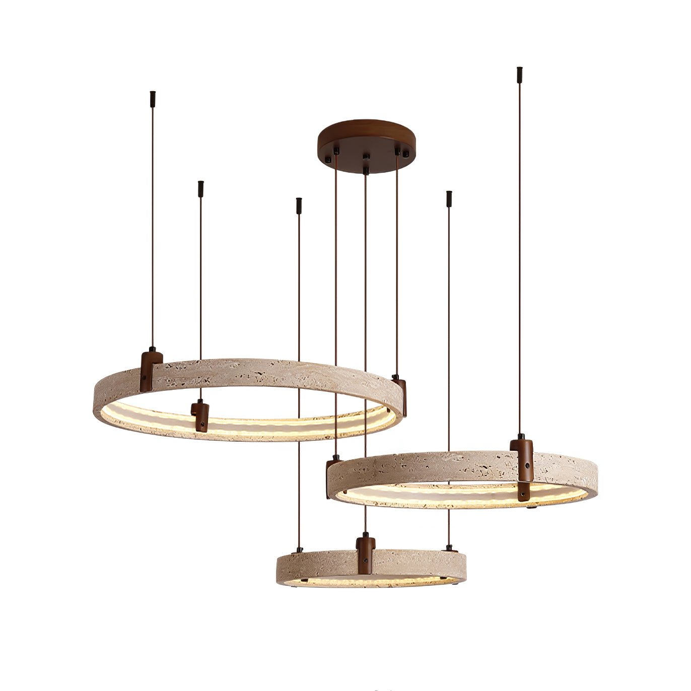 Orvinir Travertine Chandelier - Blowlighting