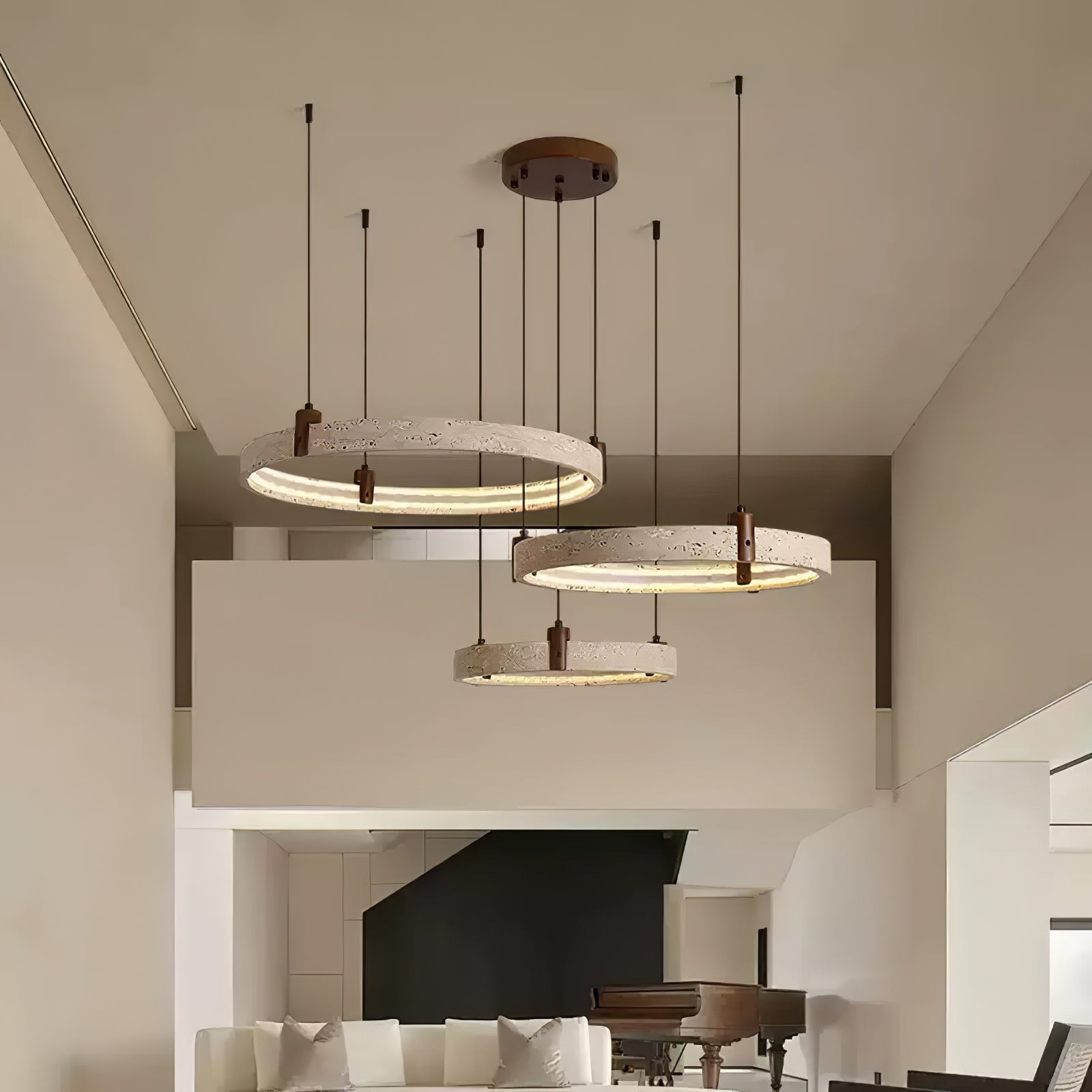 Orvinir Travertine Chandelier - Blowlighting