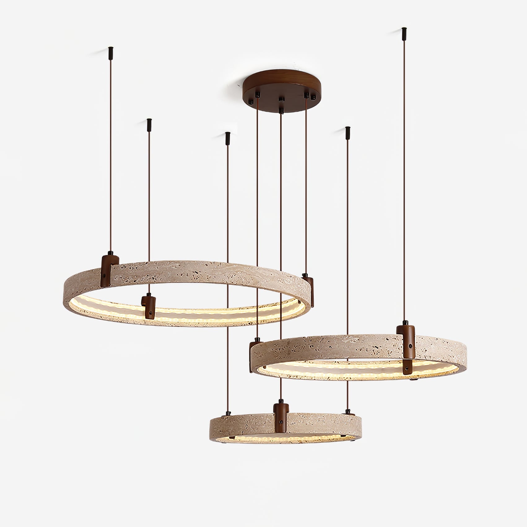Orvinir Travertine Chandelier - Blowlighting