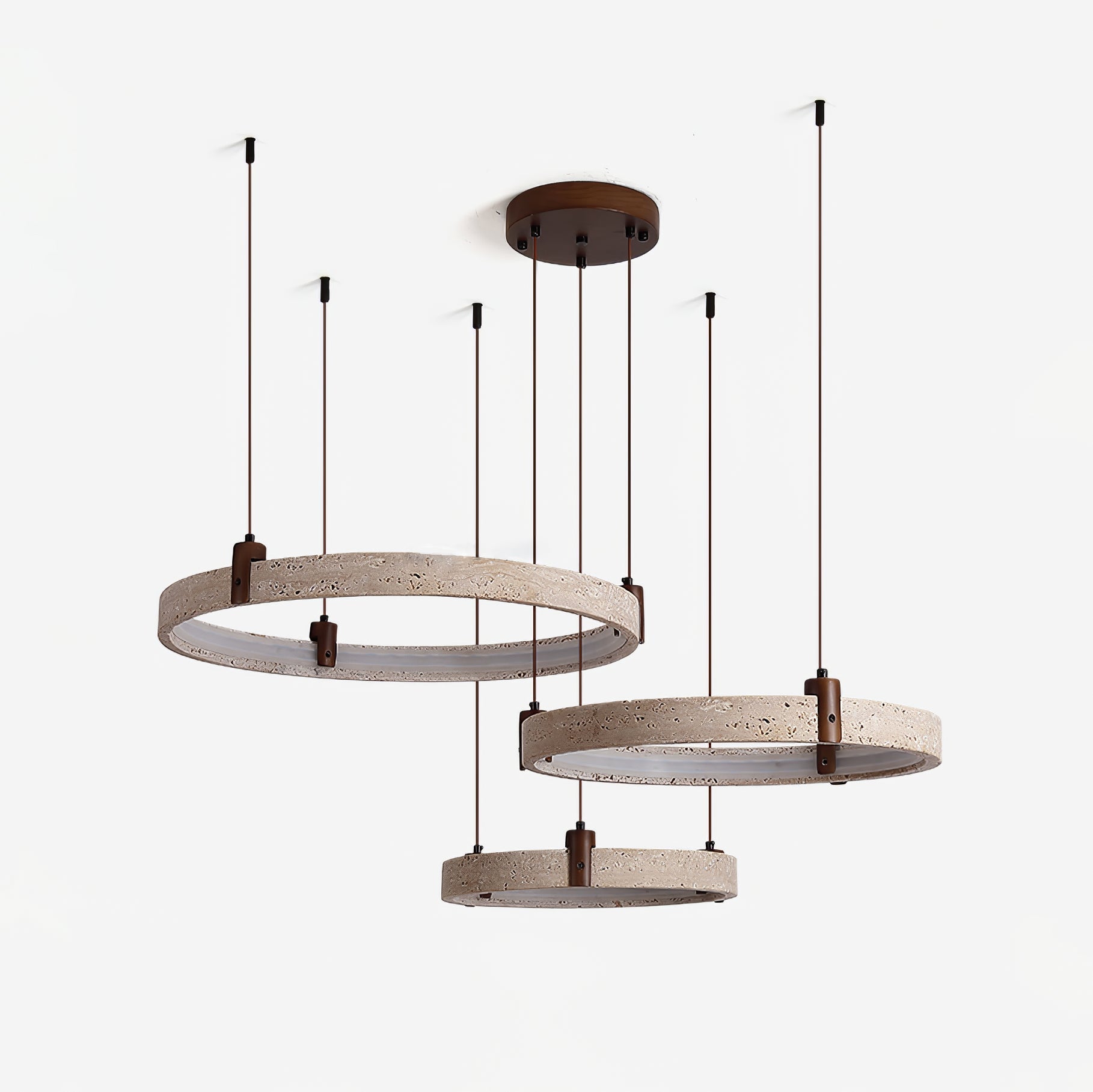 Orvinir Travertine Chandelier - Blowlighting