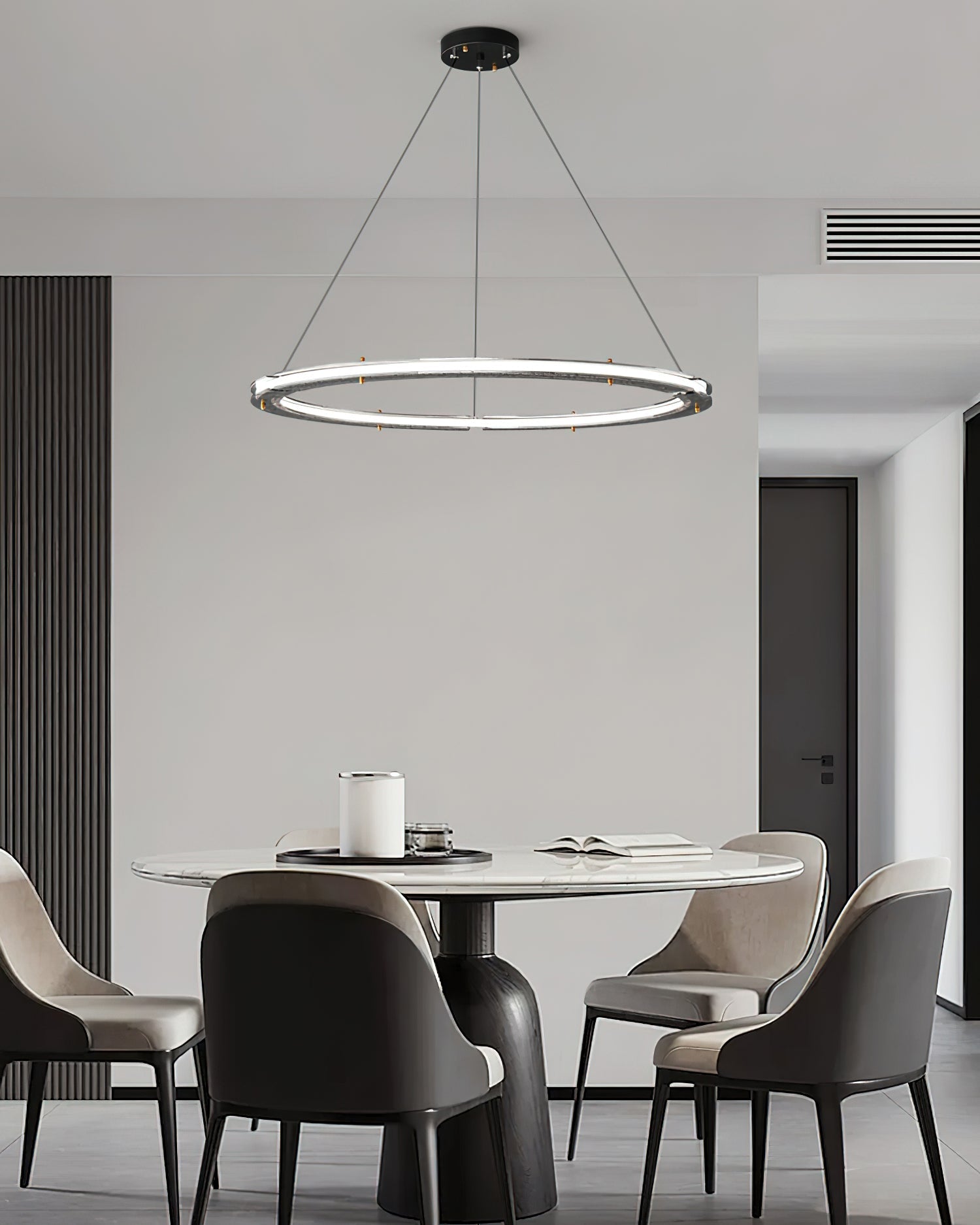 Lunara Dual-Ring Crystal Chandelier - Blowlighting