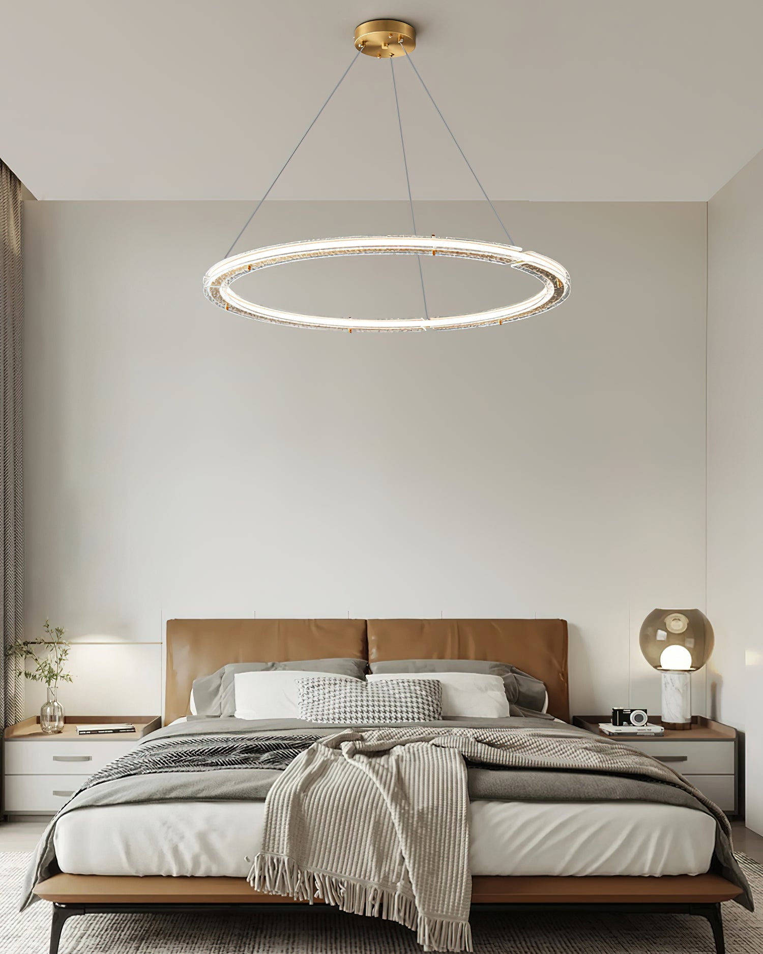 Lunara Dual-Ring Crystal Chandelier - Blowlighting