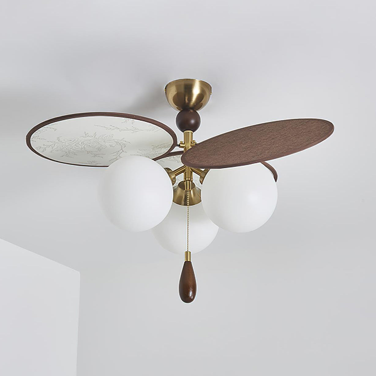 Celestial Art Deco Metal Spin Ceiling Light
