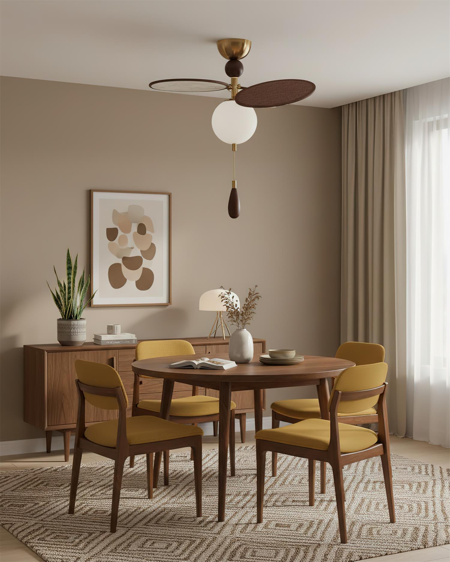 Celestial Art Deco Metal Spin Ceiling Light