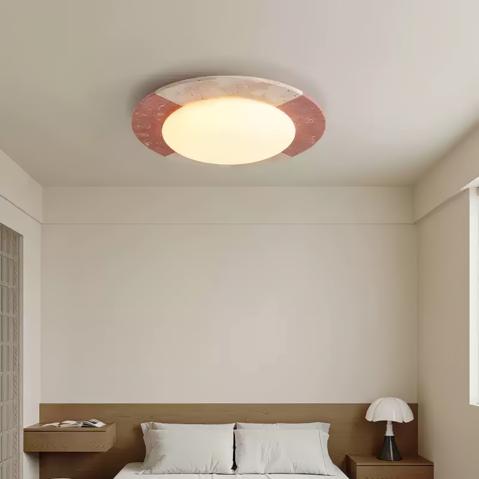 Zeraeos Travertine Ceiling Light - Blowlighting