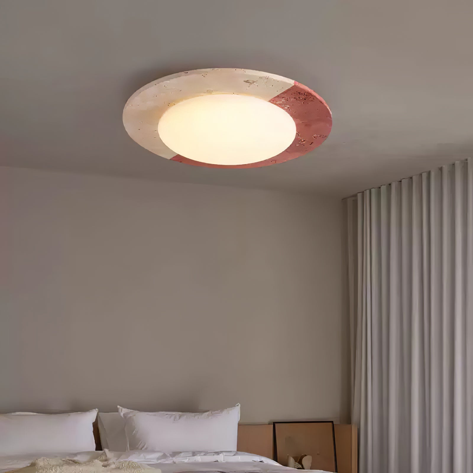 Zeraeos Travertine Ceiling Light - Blowlighting