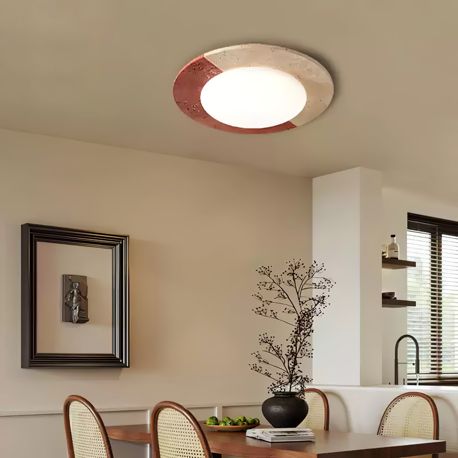 Zeraeos Travertine Ceiling Light - Blowlighting