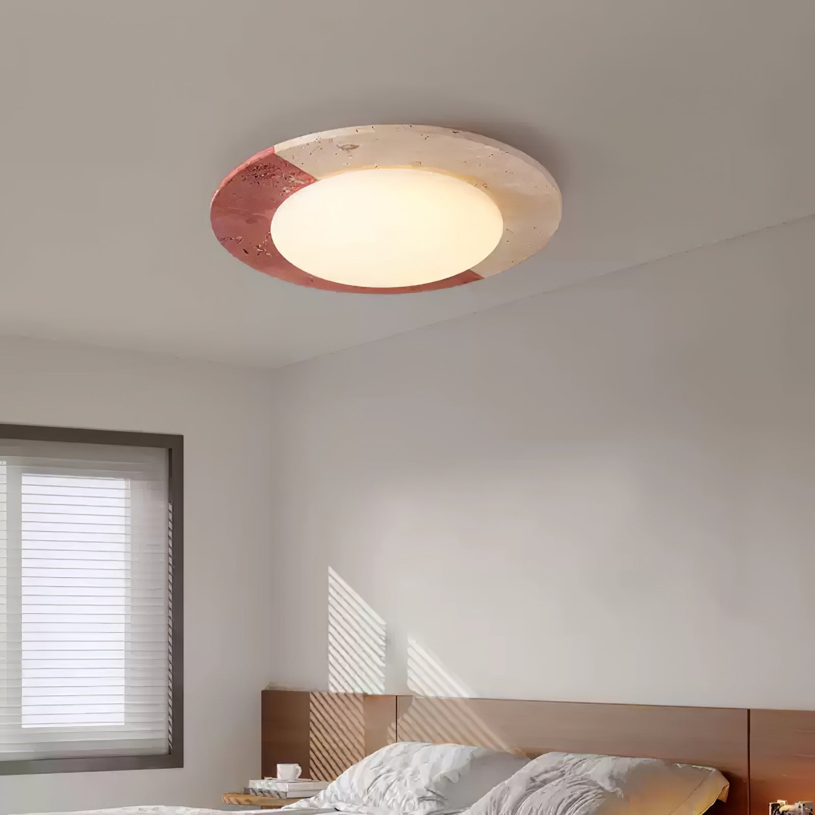 Zeraeos Travertine Ceiling Light - Blowlighting