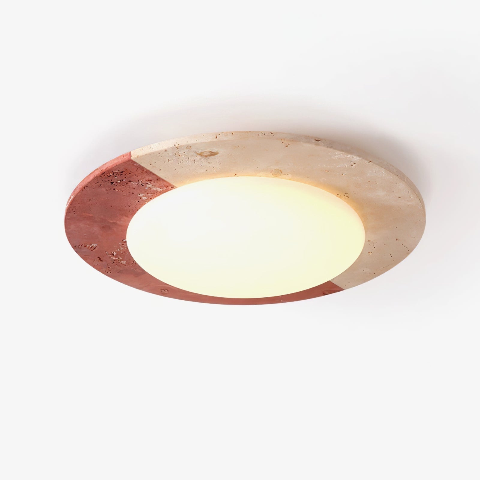 Zeraeos Travertine Ceiling Light - Blowlighting