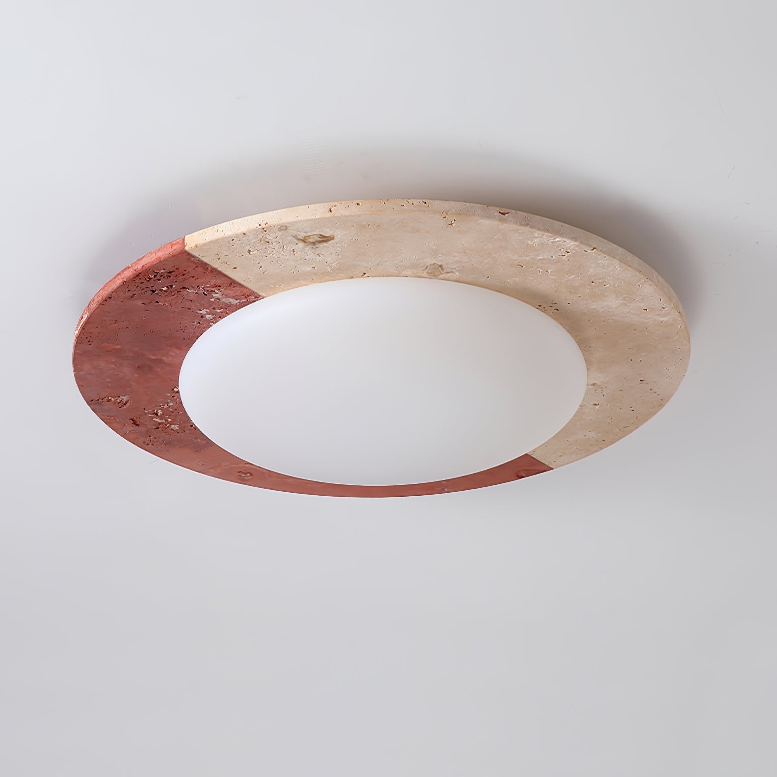 Zeraeos Travertine Ceiling Light - Blowlighting