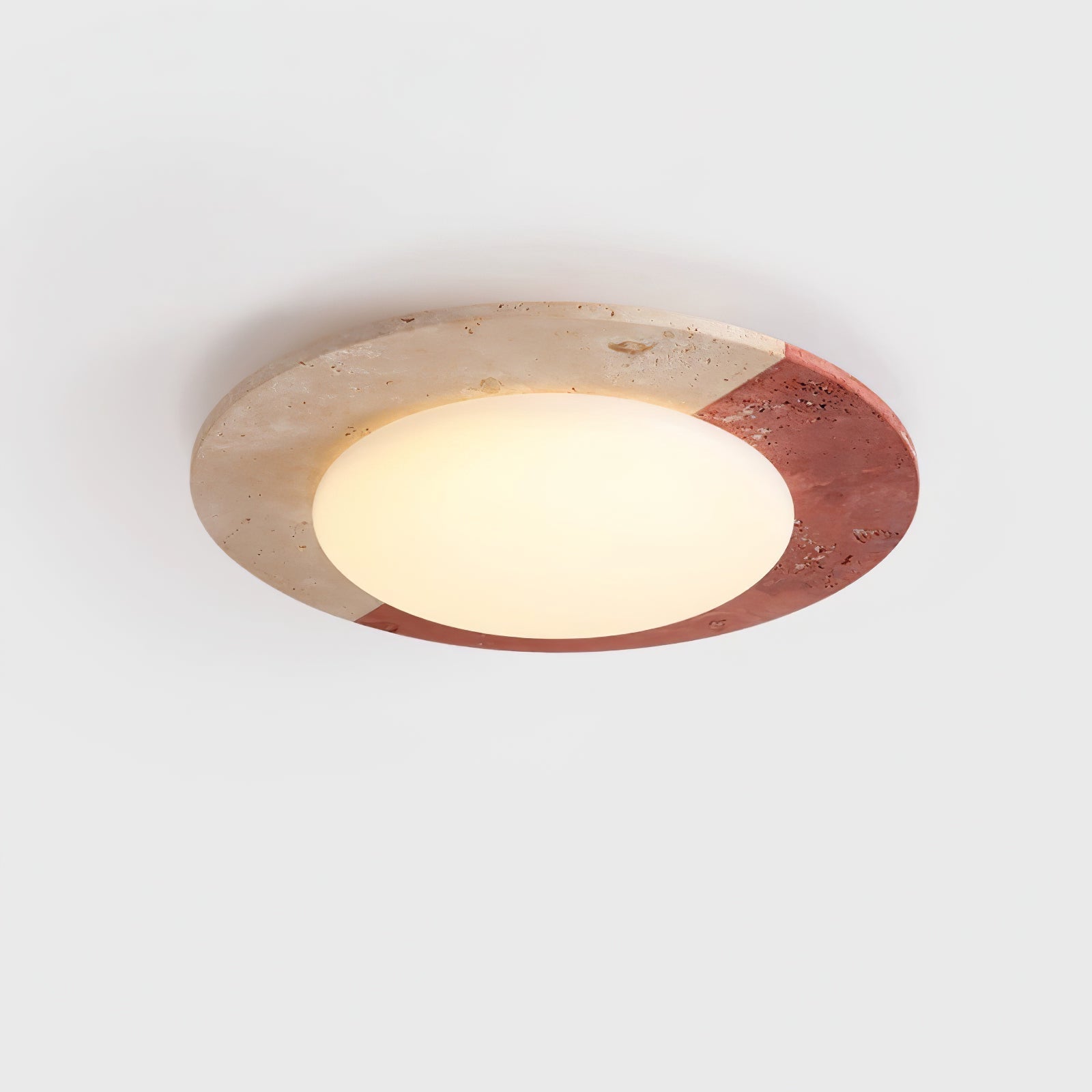 Zeraeos Travertine Ceiling Light - Blowlighting