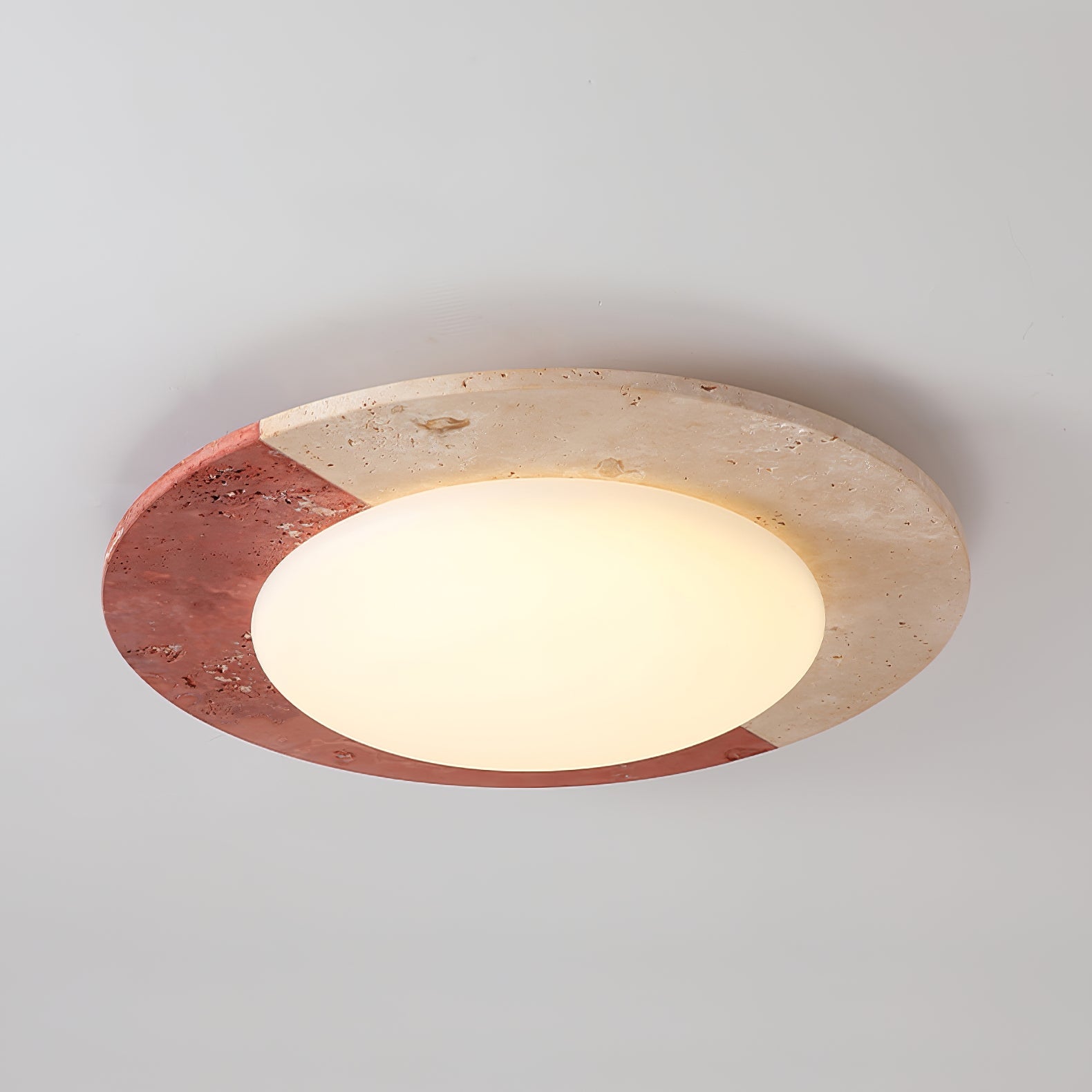 Zeraeos Travertine Ceiling Light - Blowlighting