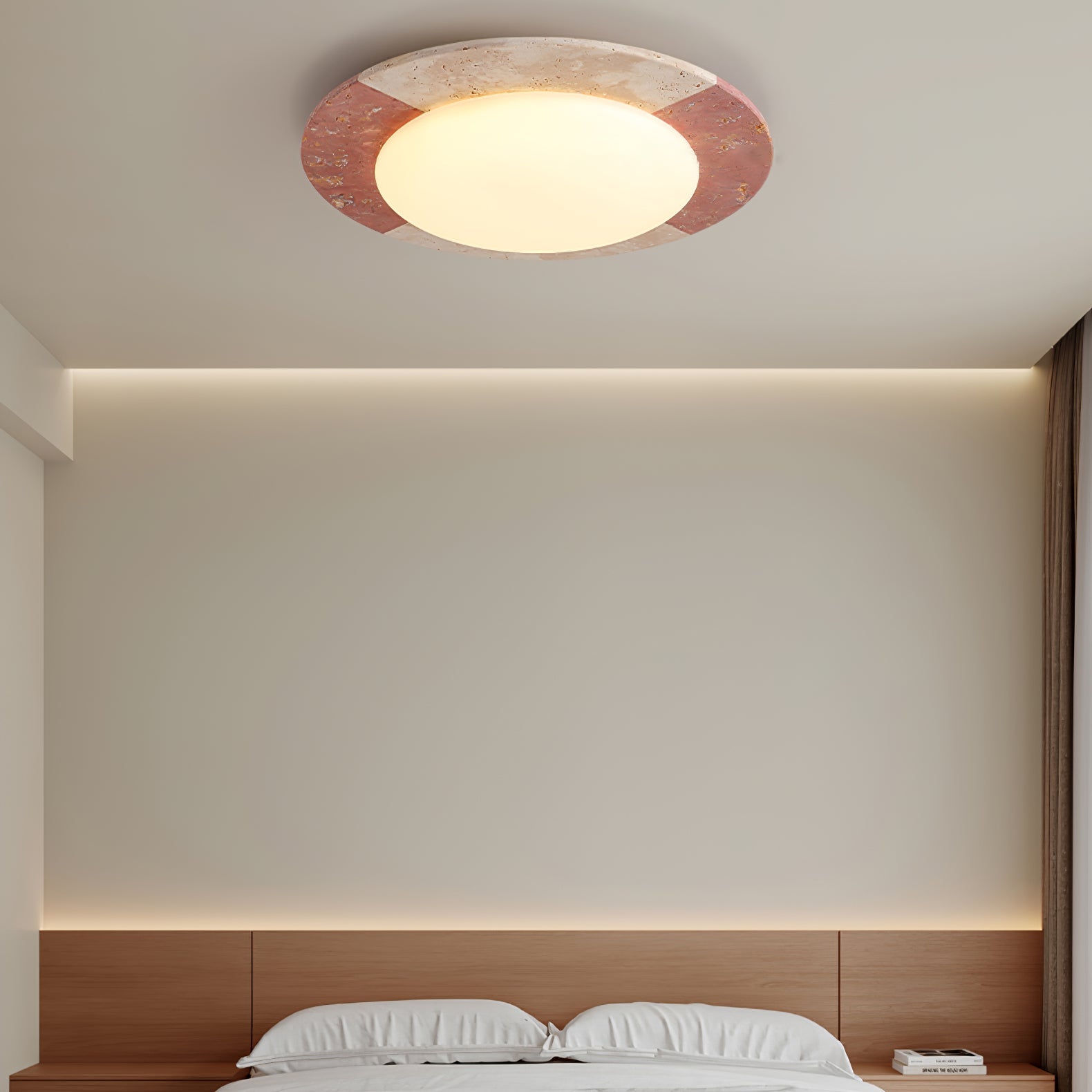 Zeraeos Travertine Ceiling Light - Blowlighting
