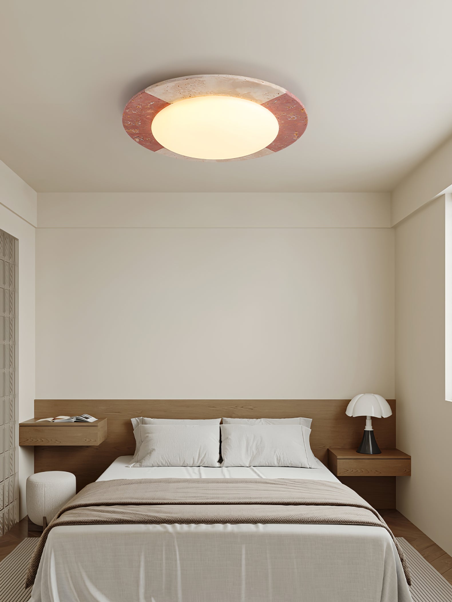 Zeraeos Travertine Ceiling Light - Blowlighting