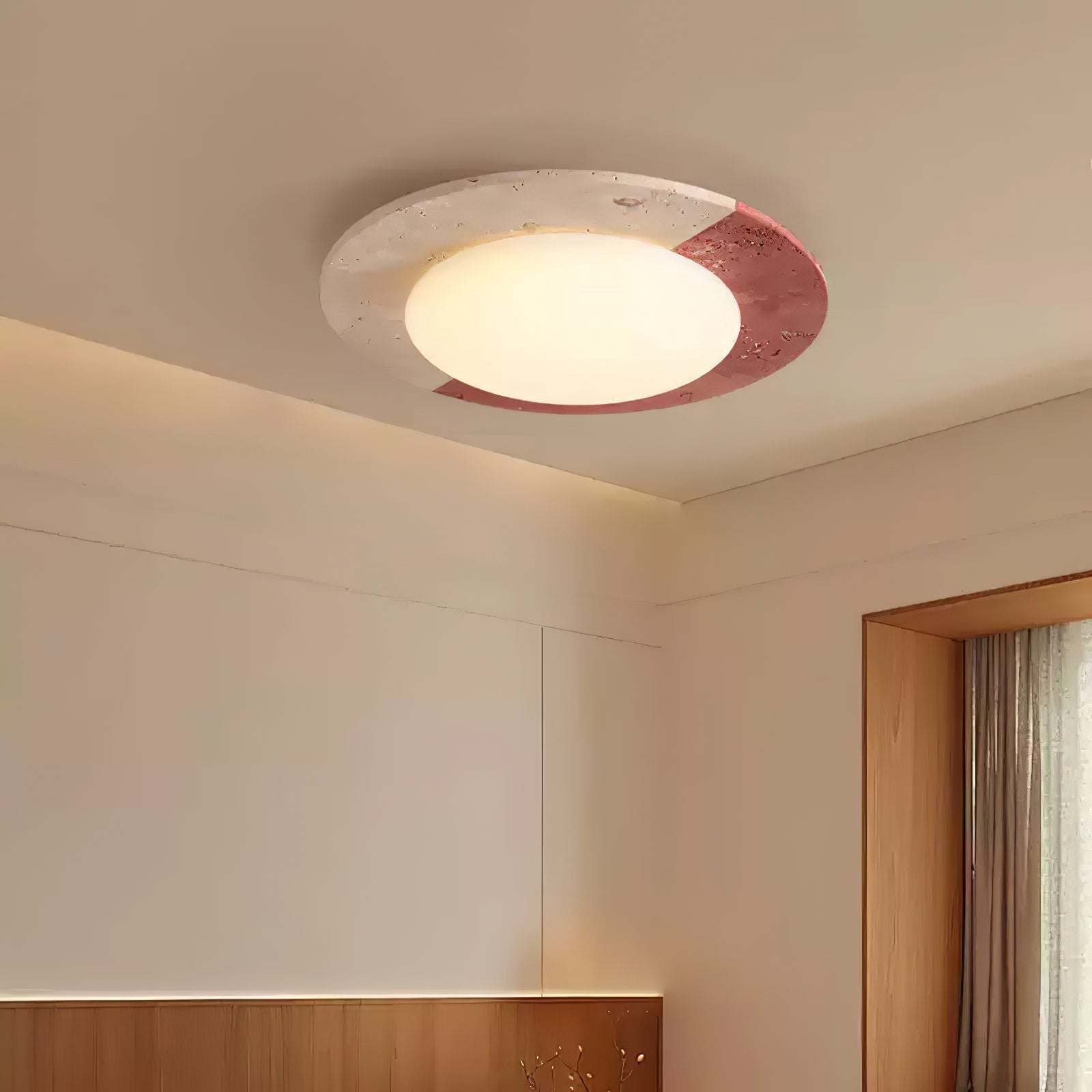 Zeraeos Travertine Ceiling Light - Blowlighting