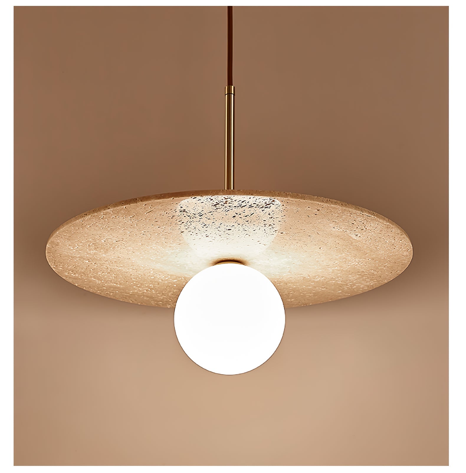 Vera Travertine Pendant Light - Blowlighting