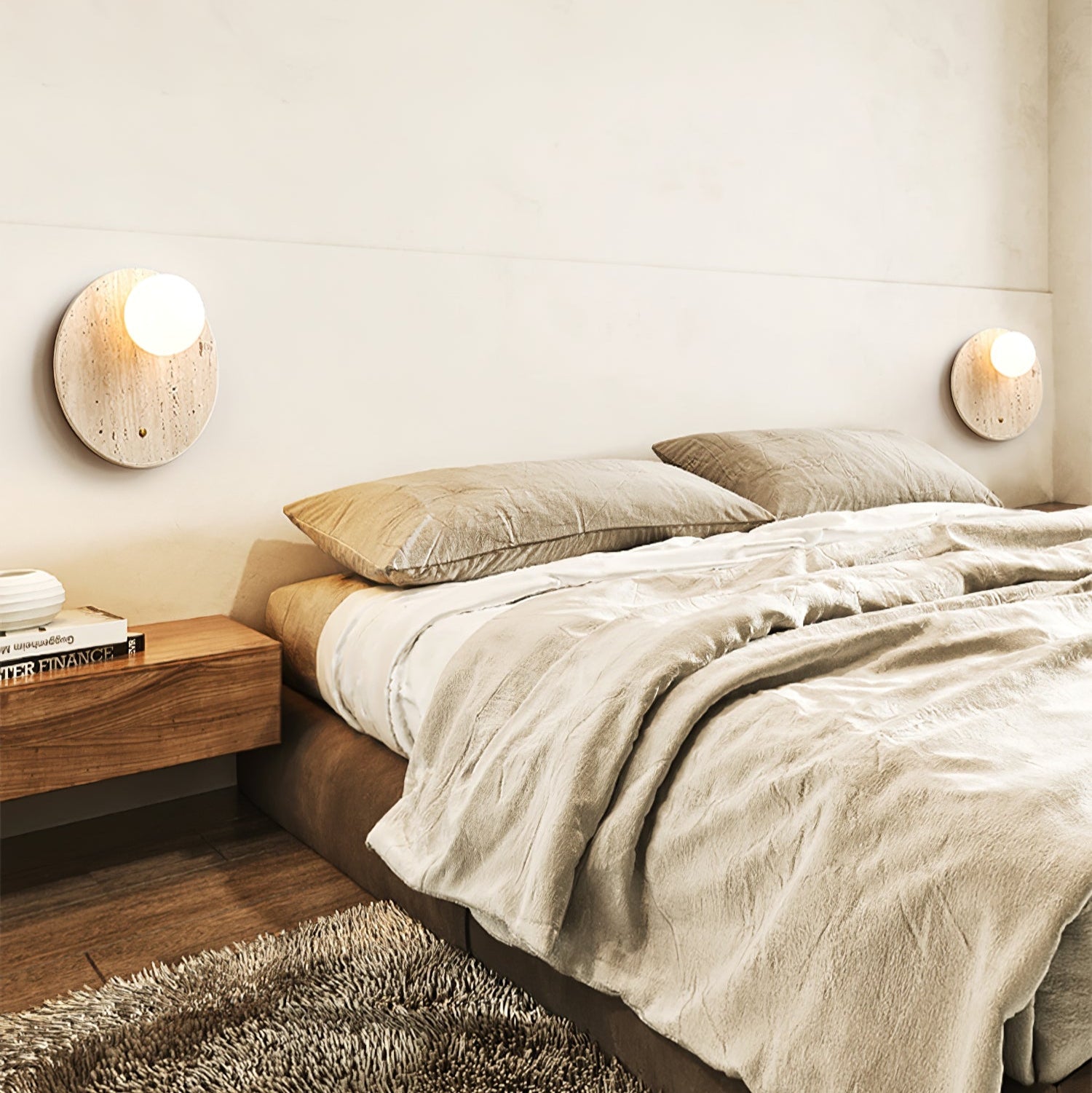 Syloryra Minimalist Travertine Wall Light - Blowlighting