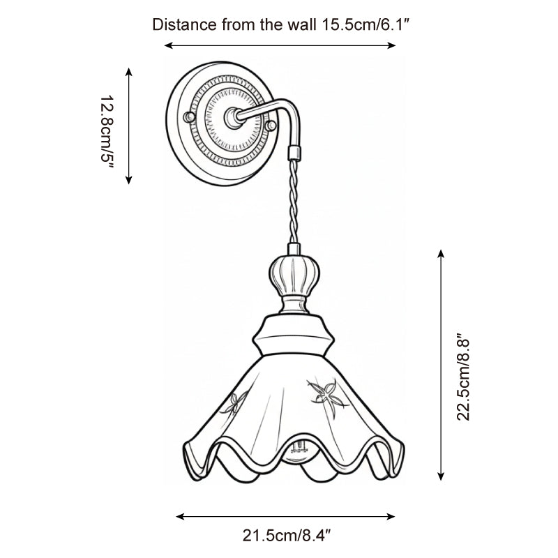 Celine Vintage Ceramics Wall Light