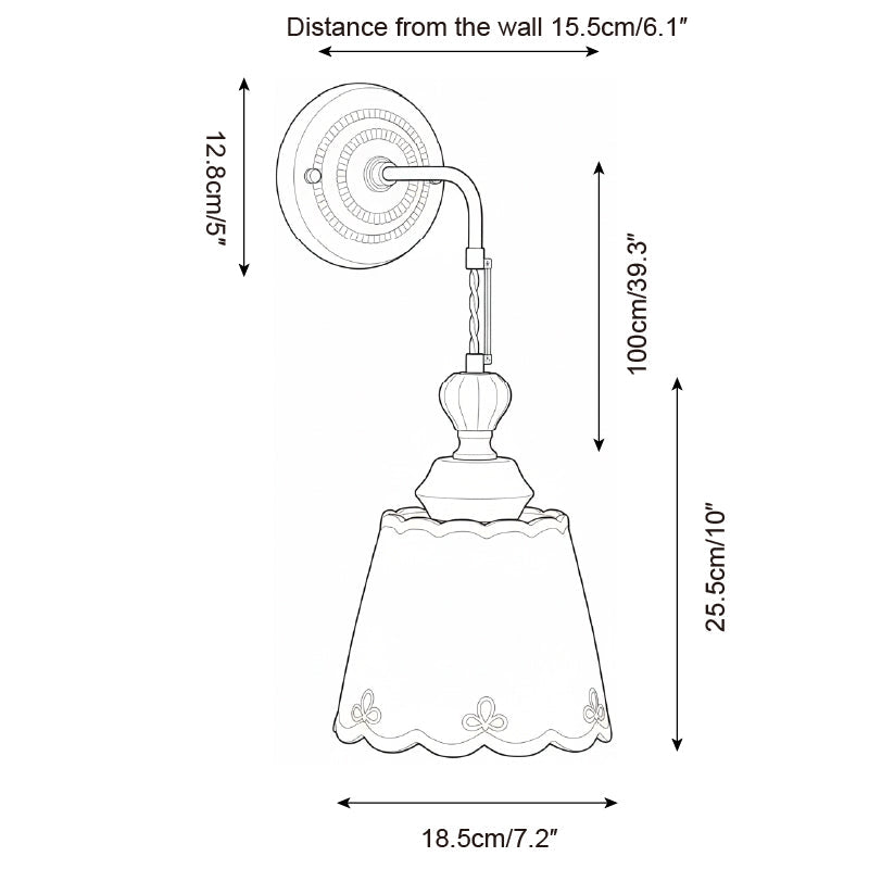 Celine Vintage Ceramics Wall Light