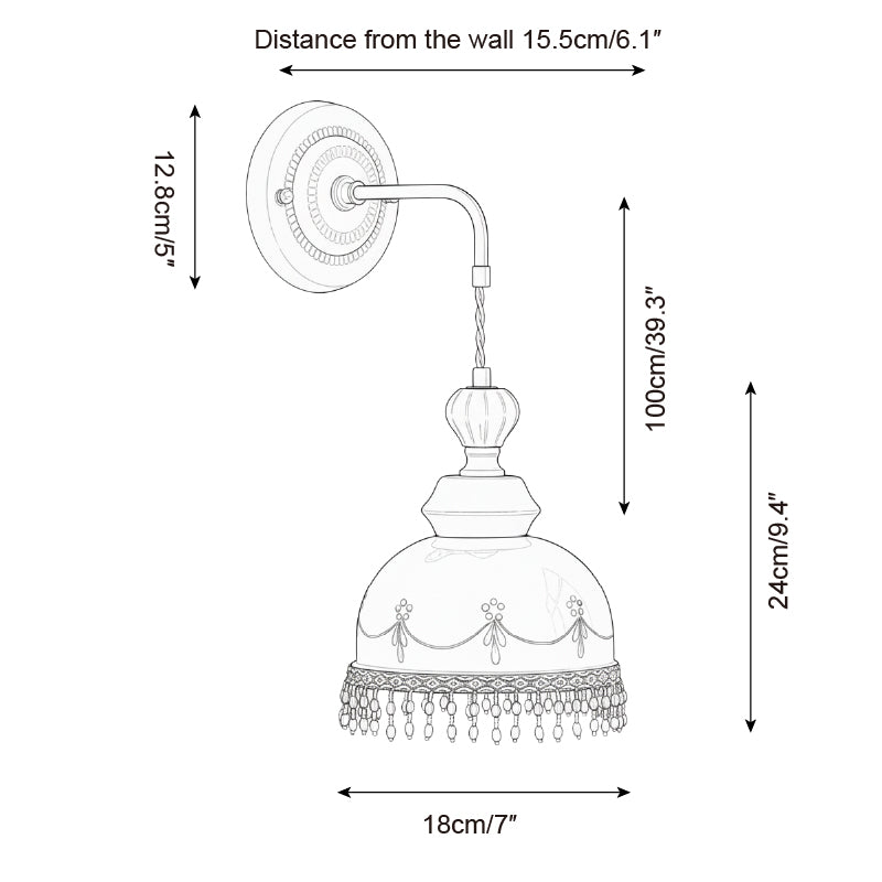 Celine Vintage Ceramics Wall Light