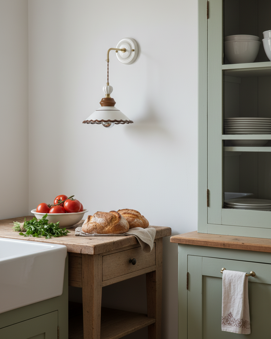 Celine Vintage Ceramics Wall Light