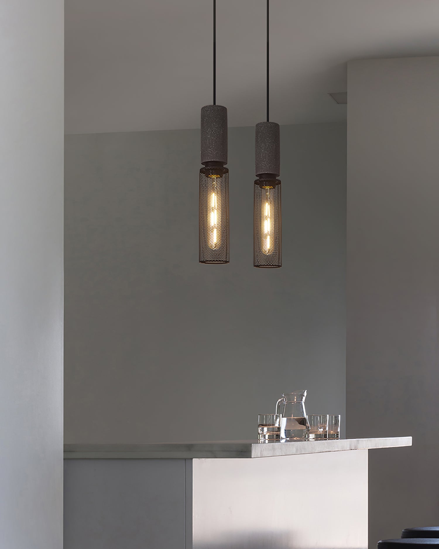 Cement Mesh Pendant Light - Blowlighting