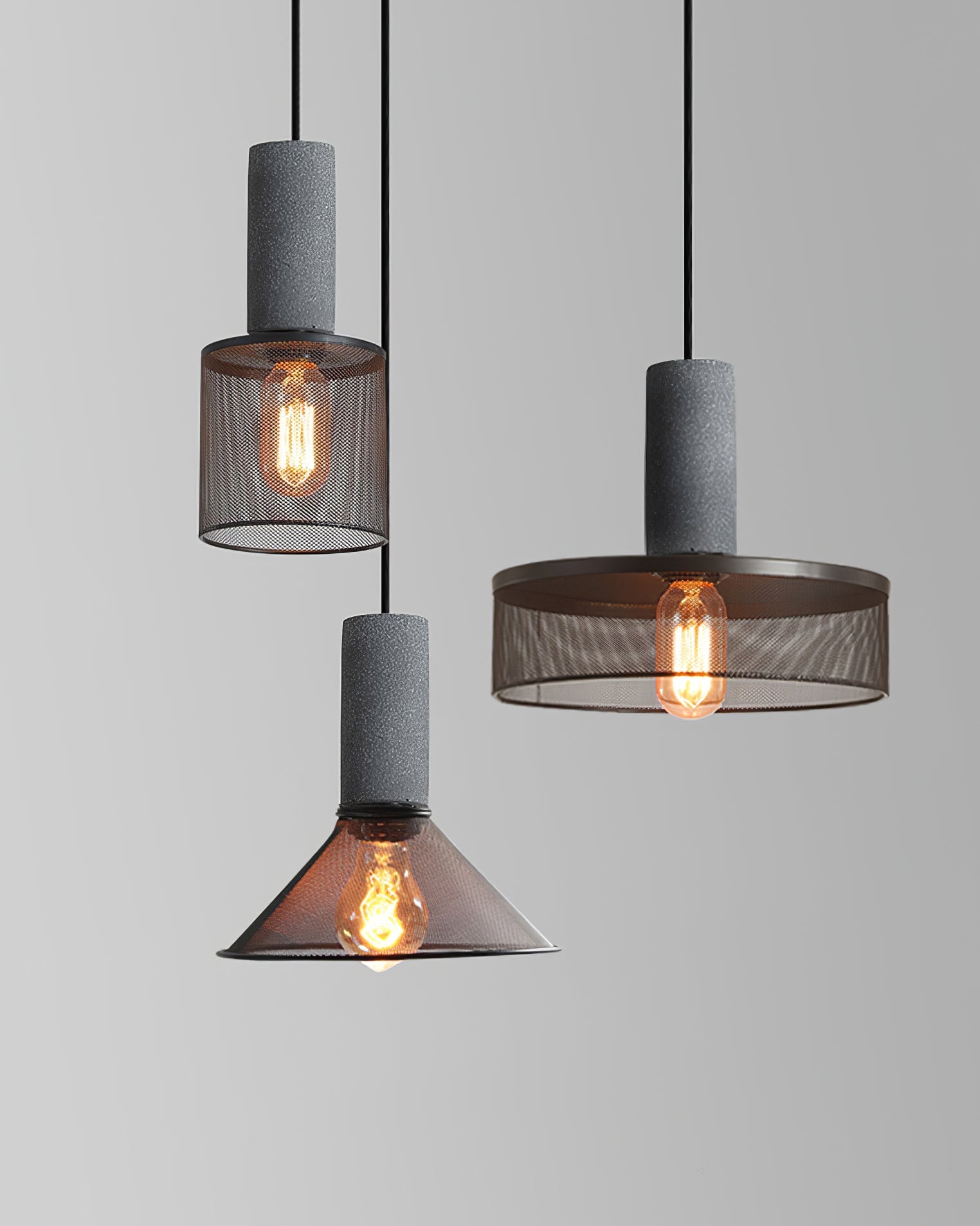 Cement Mesh Pendant Light - Blowlighting