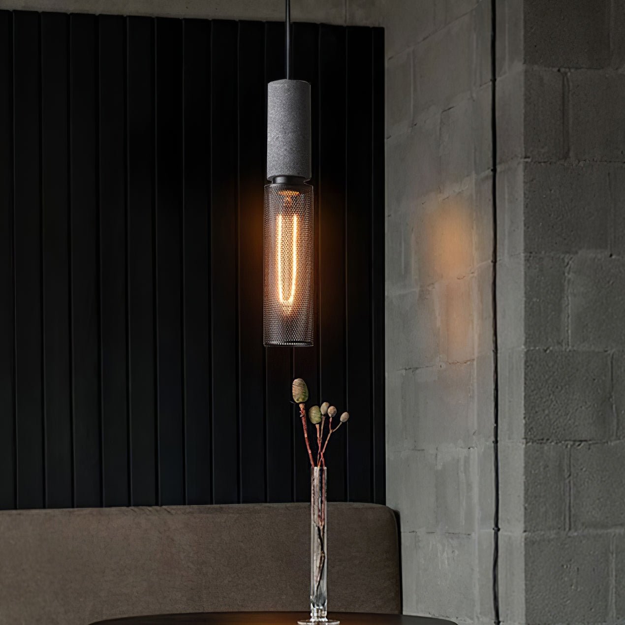 Cement Mesh Pendant Light - Blowlighting