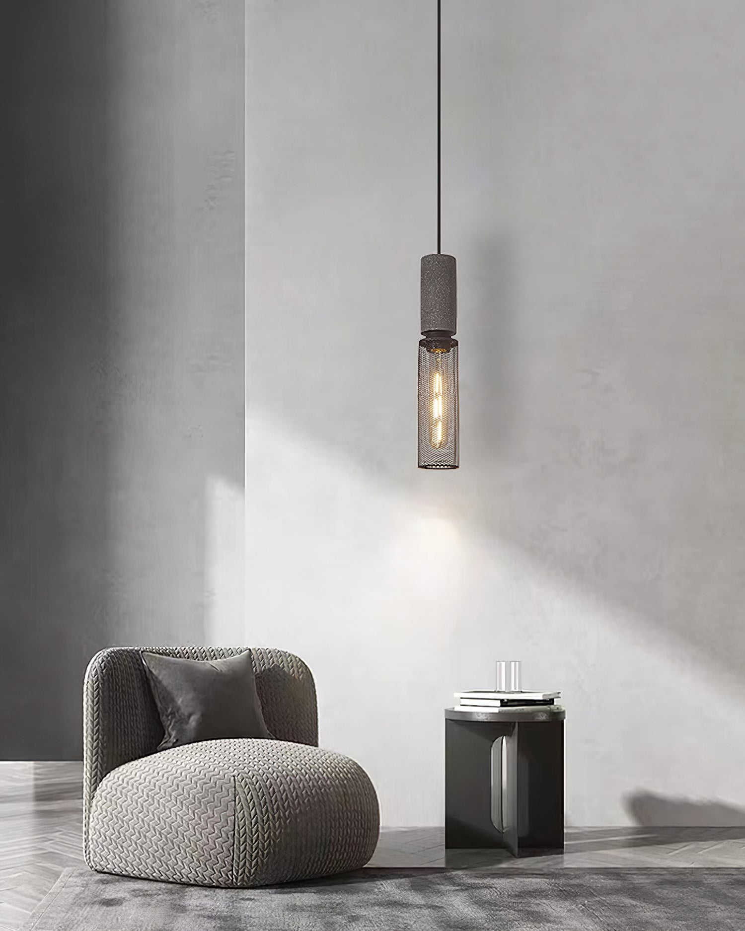 Cement Mesh Pendant Light - Blowlighting