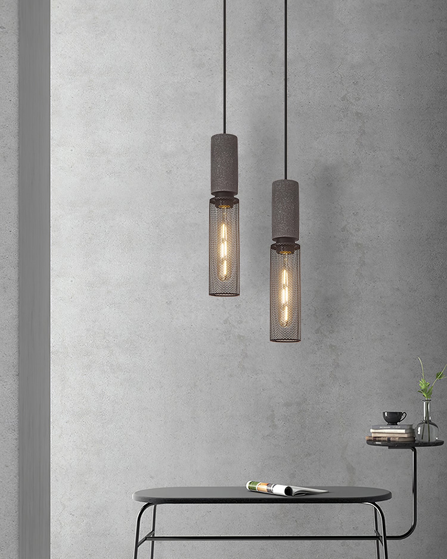 Cement Mesh Pendant Light - Blowlighting
