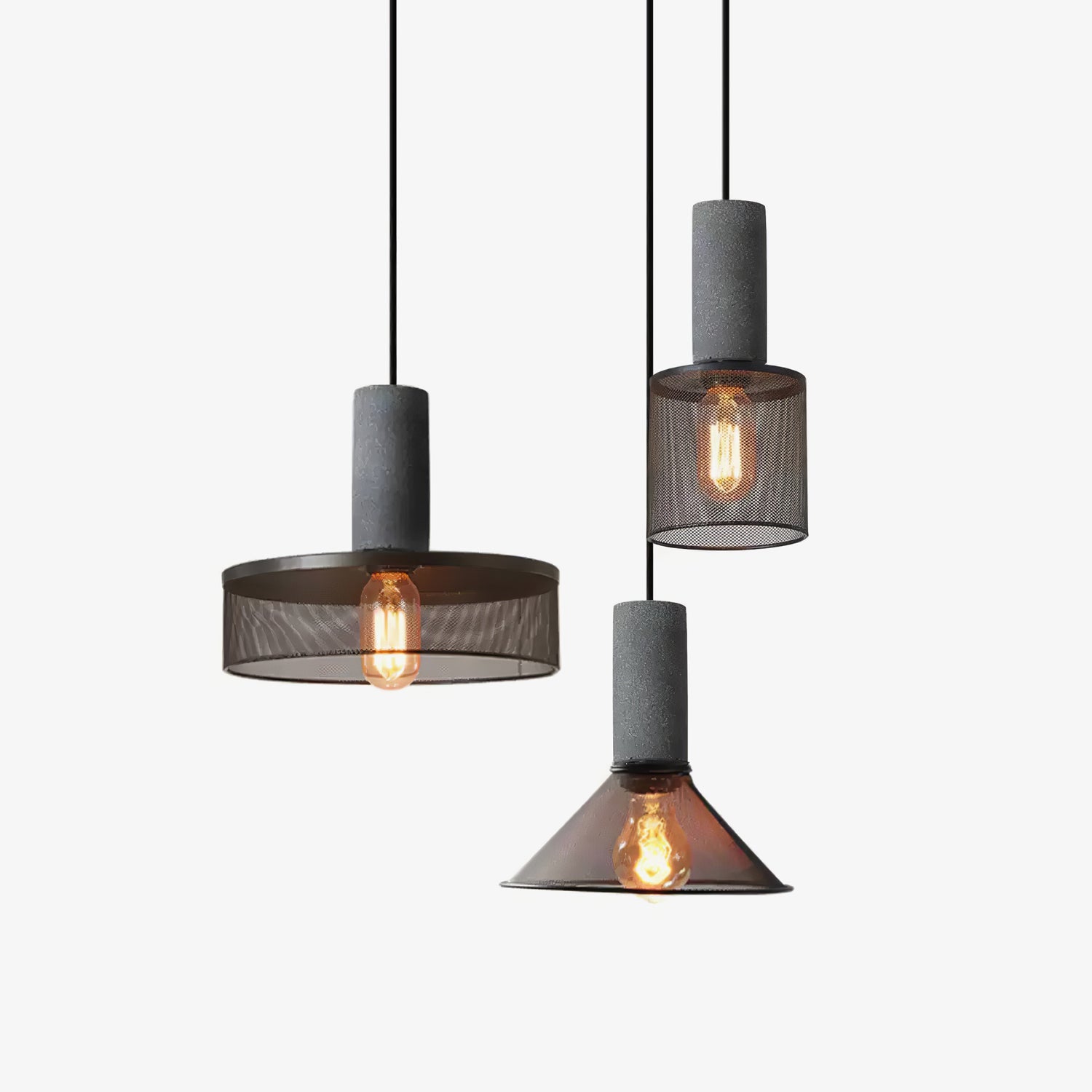 Cement Mesh Pendant Light - Blowlighting